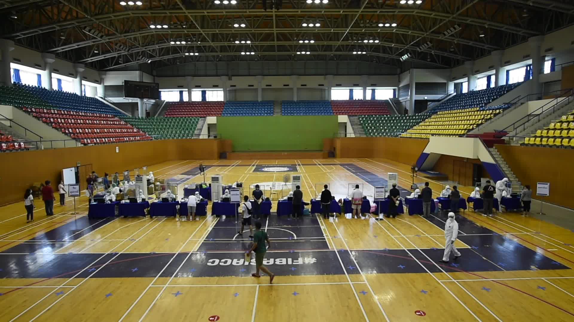 Coronavirus swab test in Bangkok