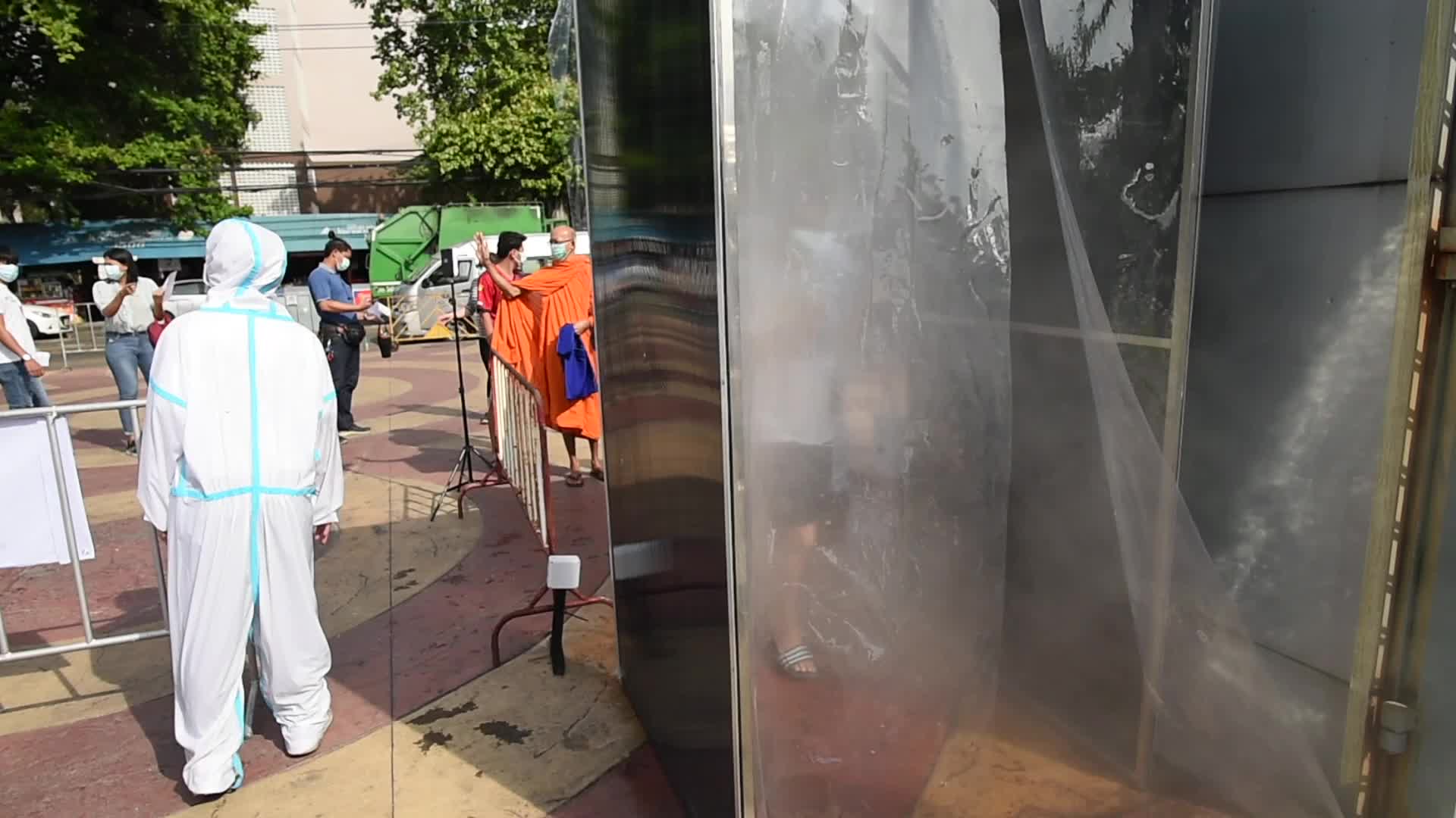 Coronavirus swab test in Bangkok