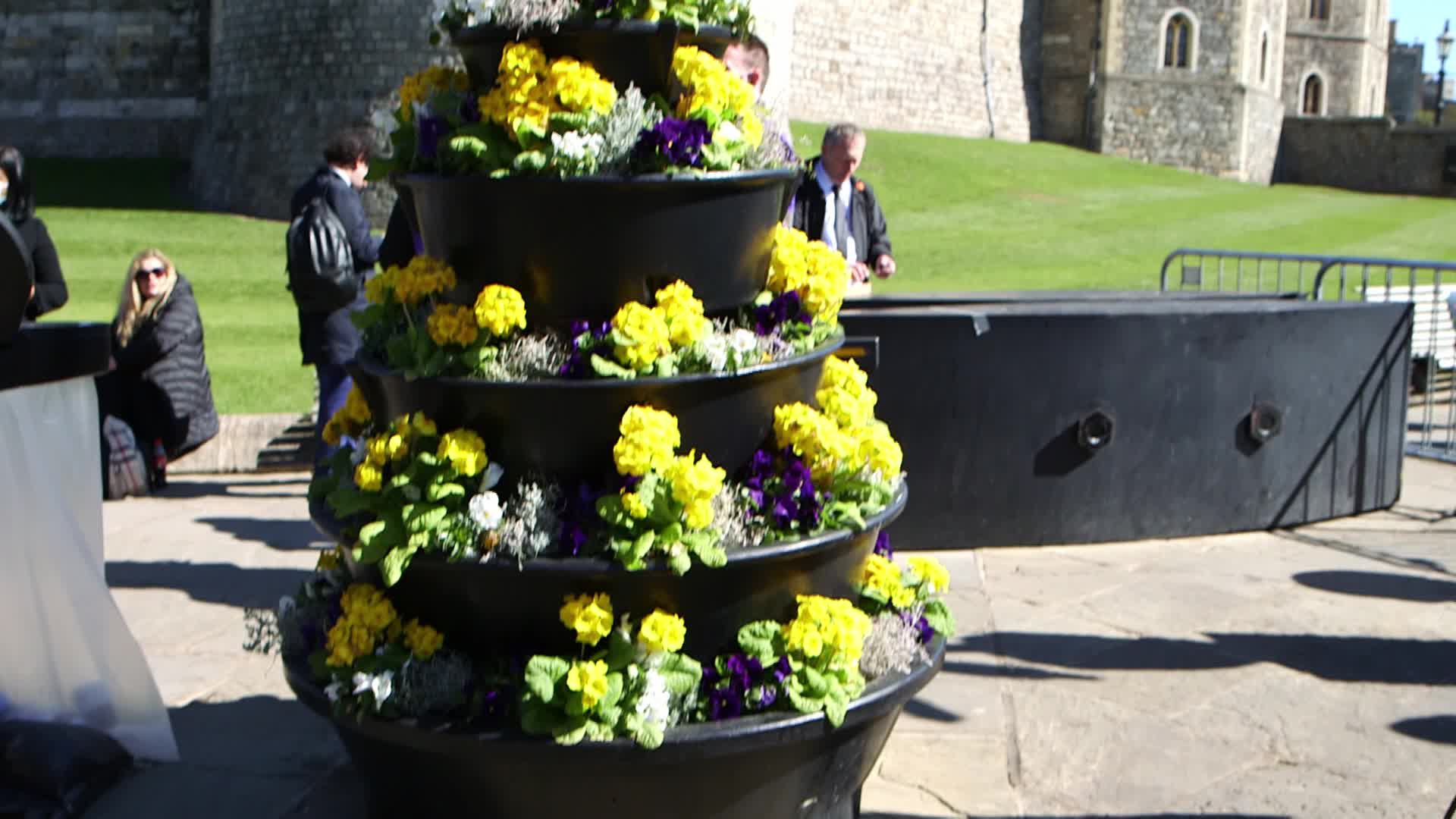 Windsor Castle ahead the funeral of Prince Philip