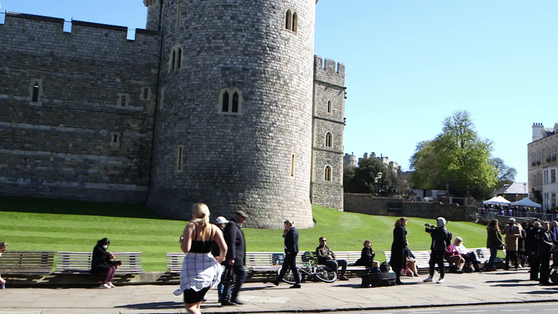 Windsor Castle ahead the funeral of Prince Philip