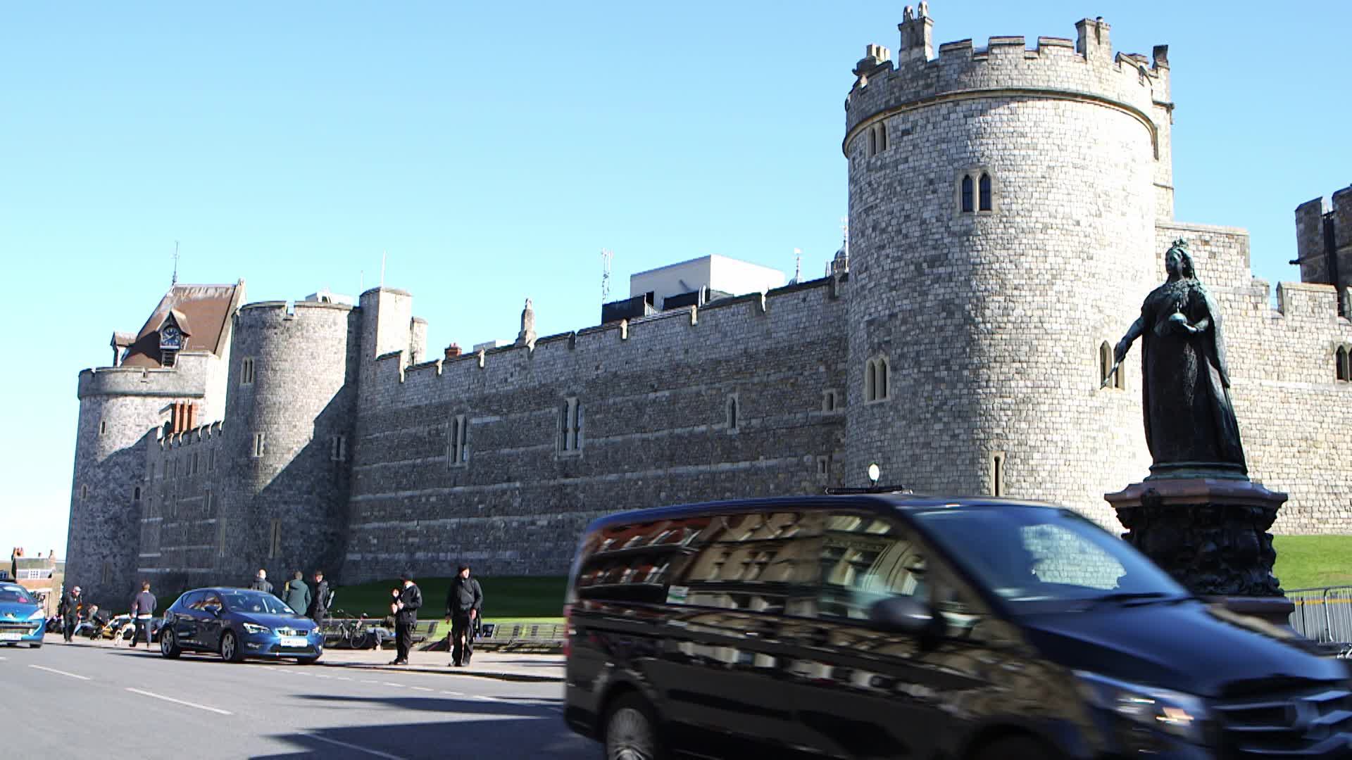 Windsor Castle ahead the funeral of Prince Philip