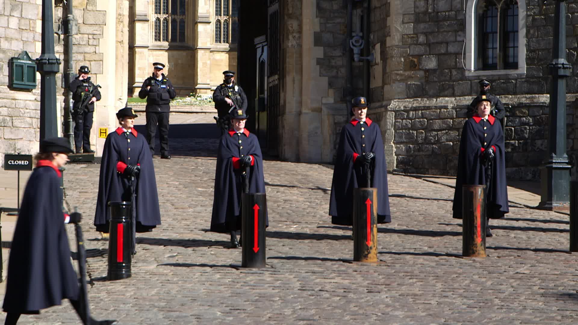 Windsor Castle ahead the funeral of Prince Philip