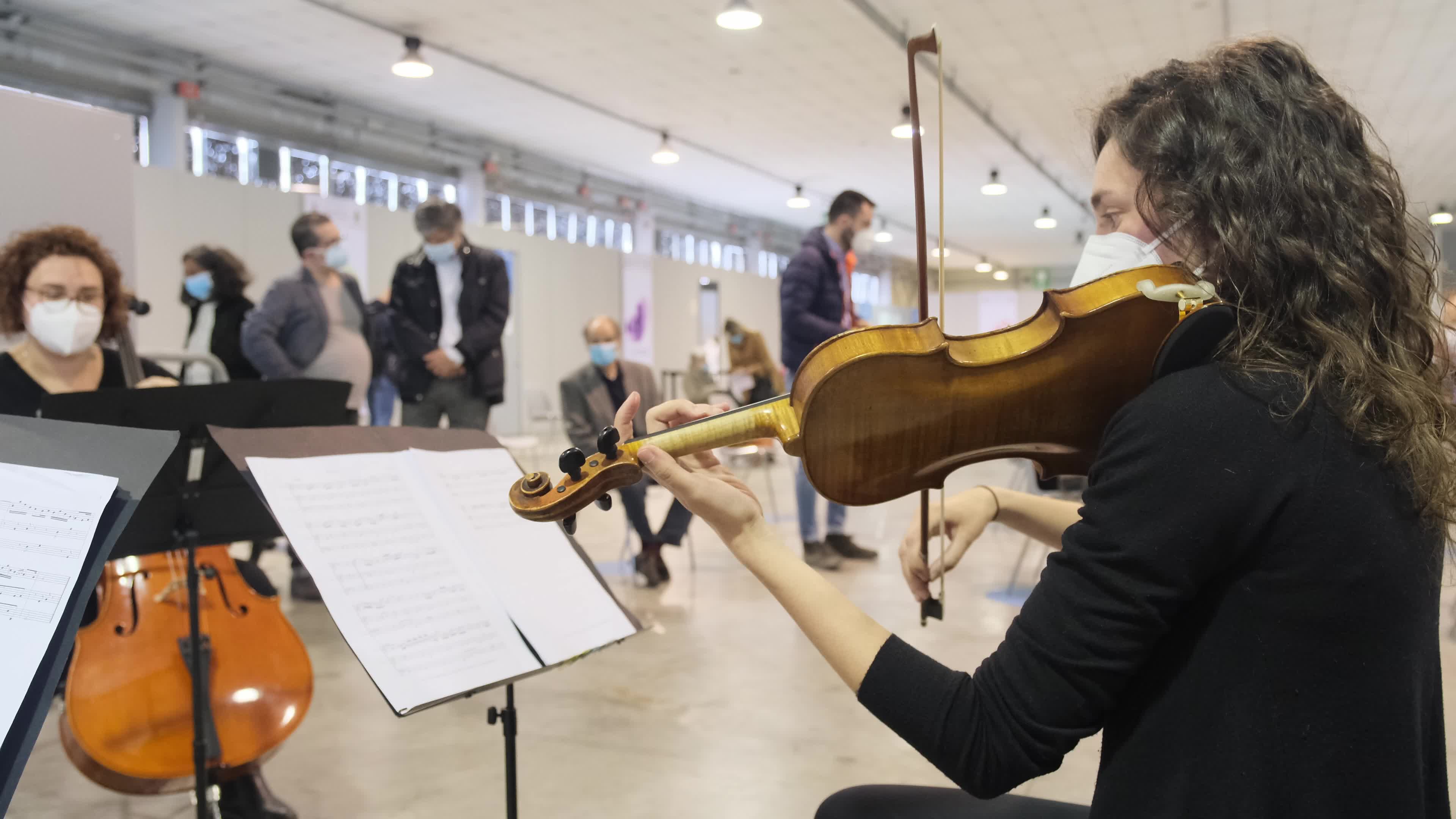Concert of the Philharmonic Academy of Camposampiero for the elderly vaccianti at the Padua Fair