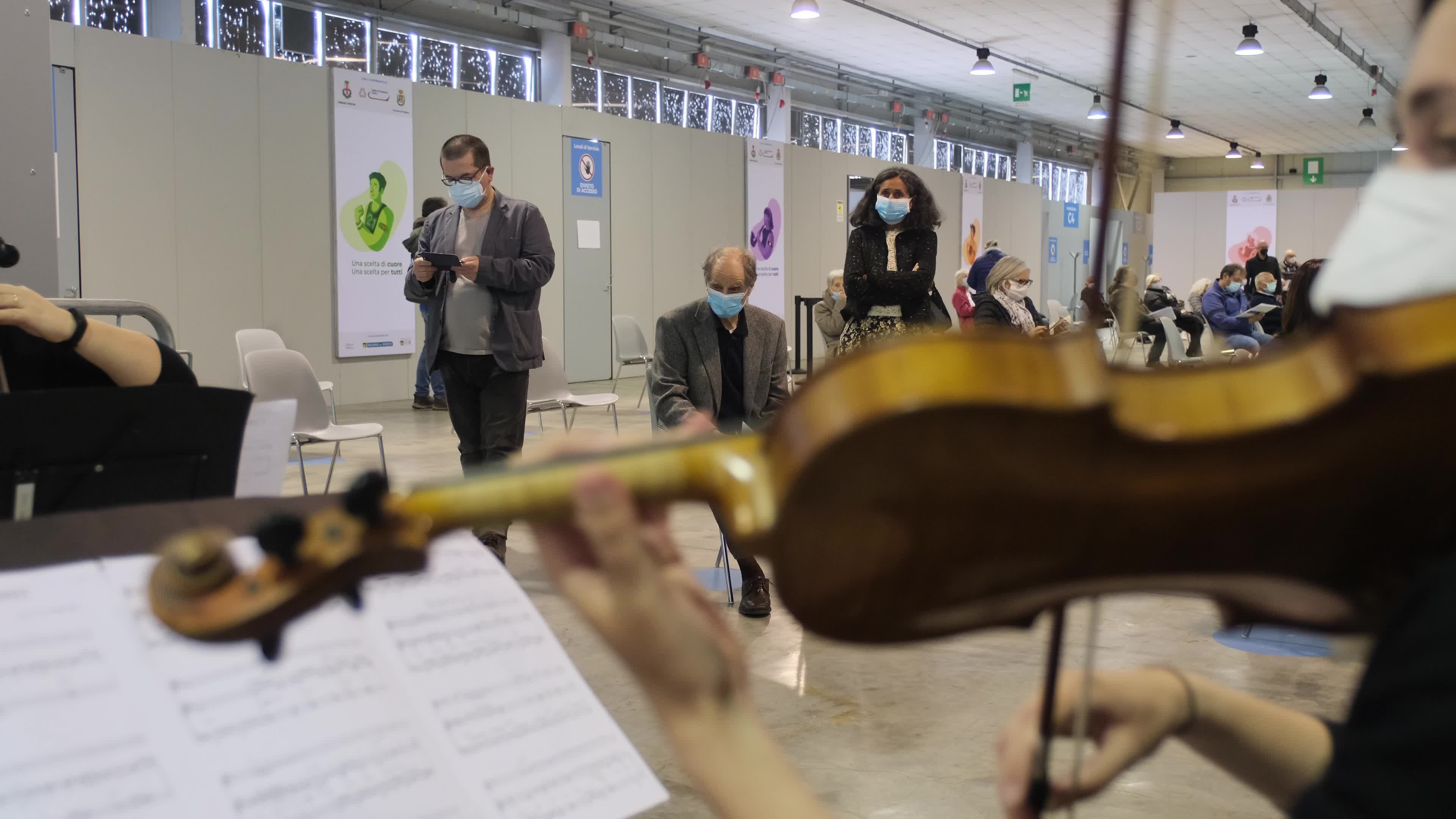 Concert of the Philharmonic Academy of Camposampiero for the elderly vaccianti at the Padua Fair