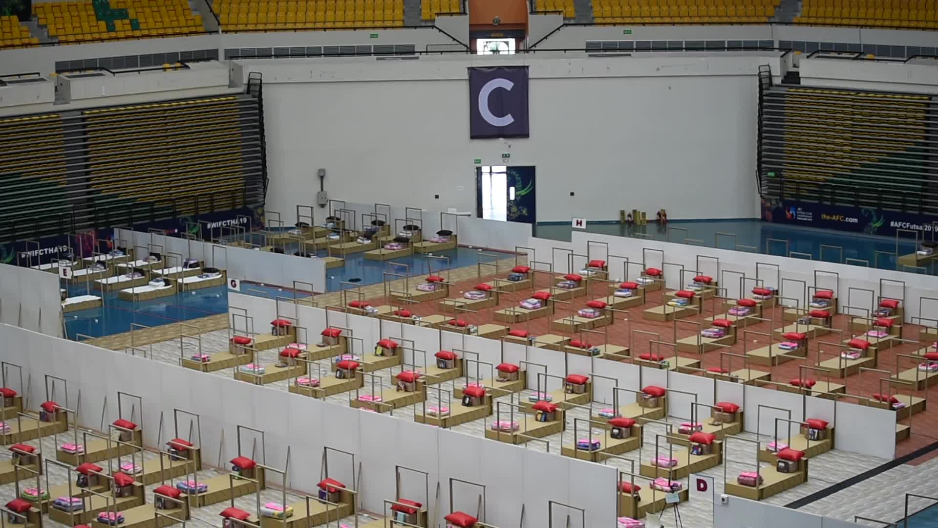 Bangkok sets up field hospital beds in efforts to combat coronavirus pandemic
