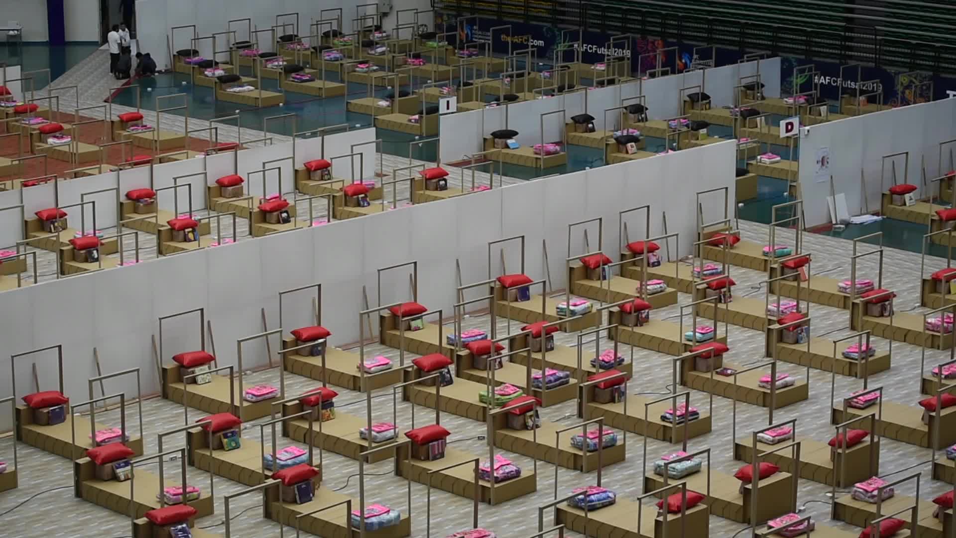 Bangkok sets up field hospital beds in efforts to combat coronavirus pandemic