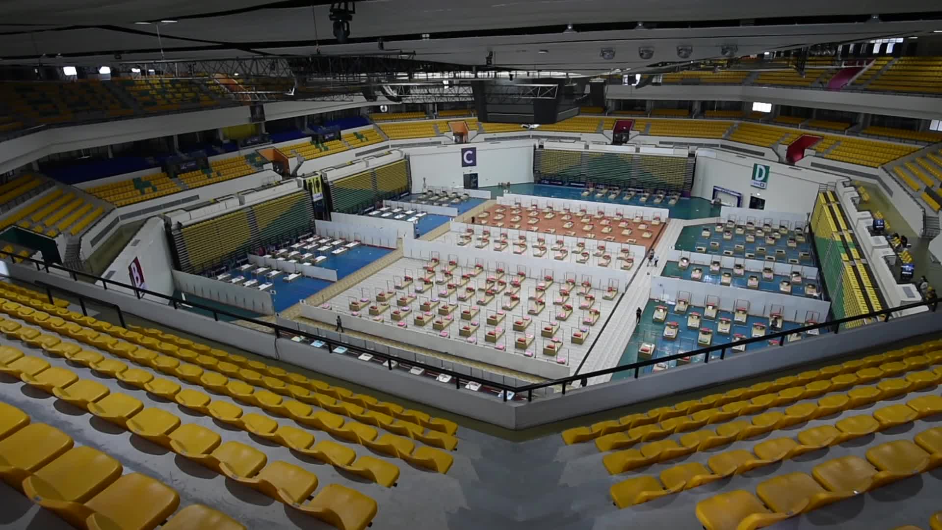 Bangkok sets up field hospital beds in efforts to combat coronavirus pandemic