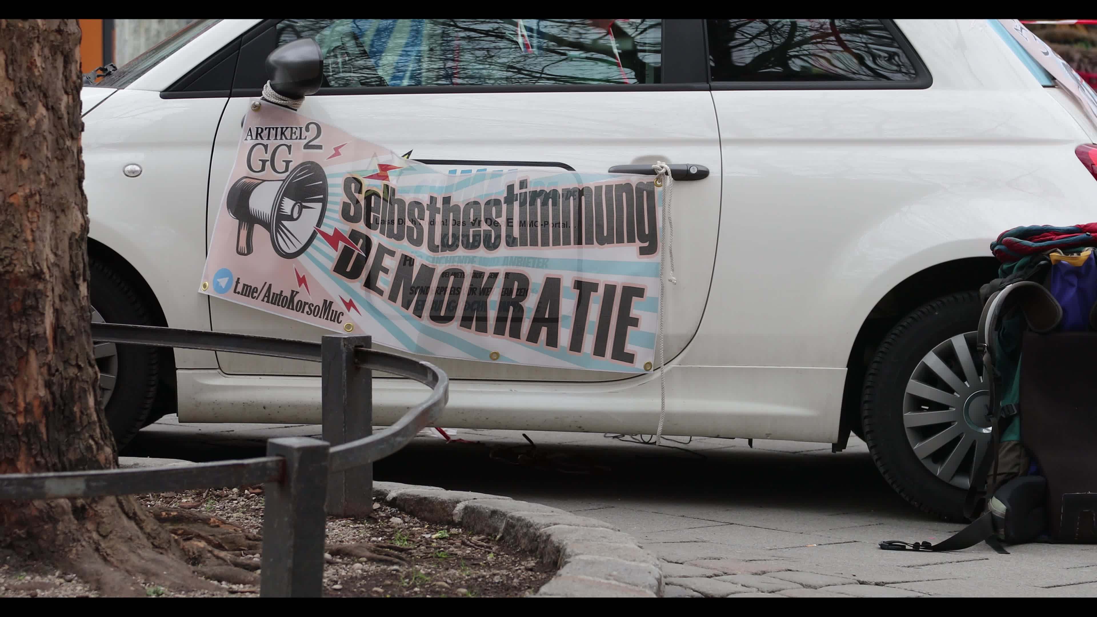 Anti Lockdown Protest in Munich, Germany