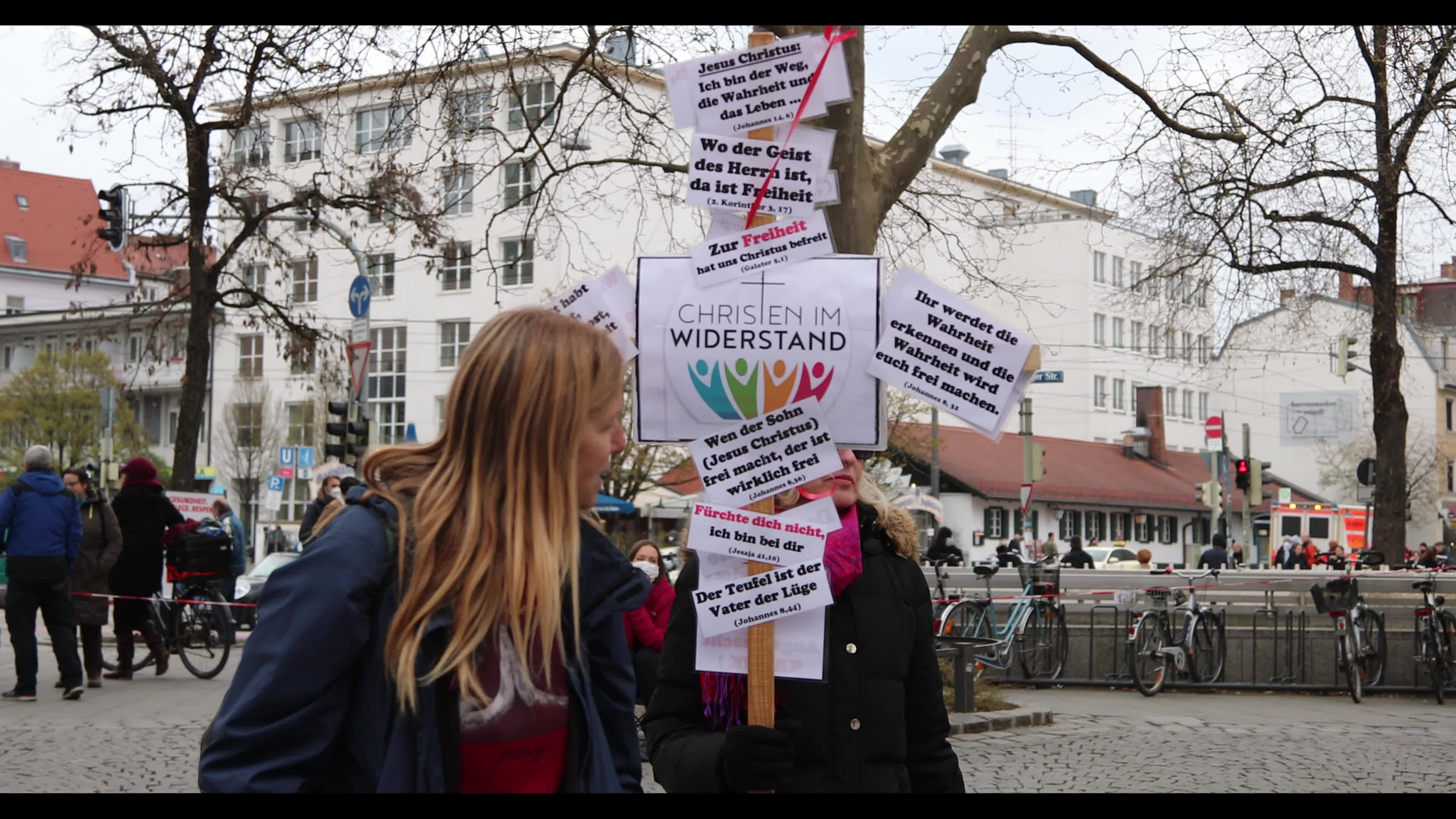 Anti Lockdown Protest in Munich, Germany