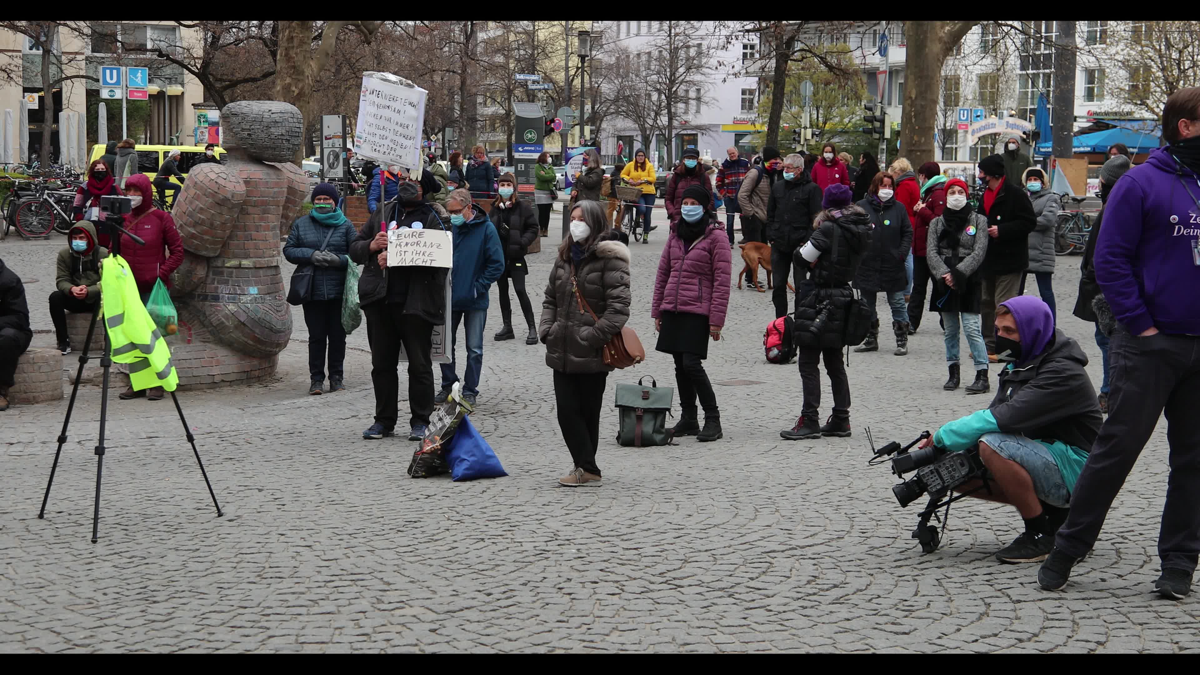 Anti Lockdown Protest in Munich, Germany
