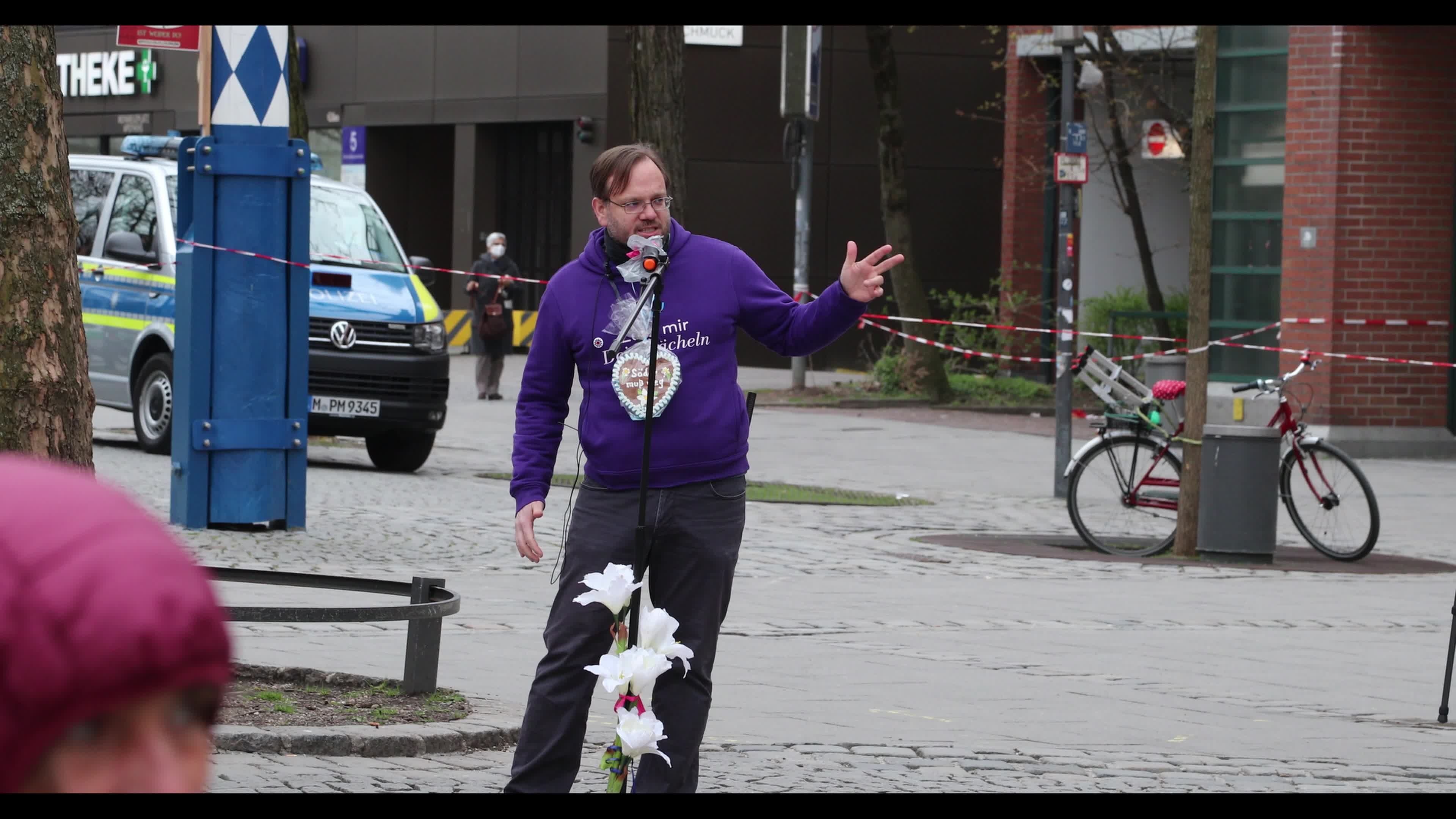 Anti Lockdown Protest in Munich, Germany
