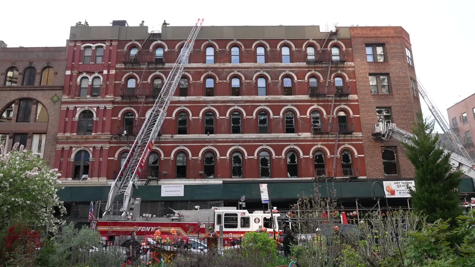 Crews Battled Apartment Building Fire In Greenwich Village