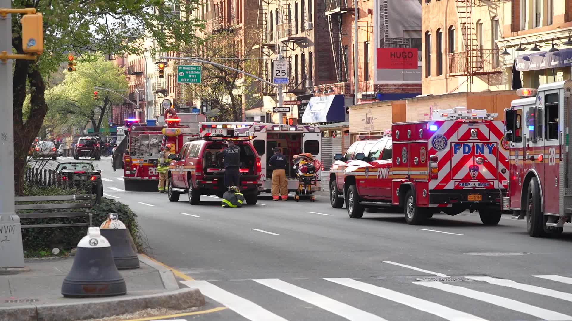 Crews Battled Apartment Building Fire In Greenwich Village