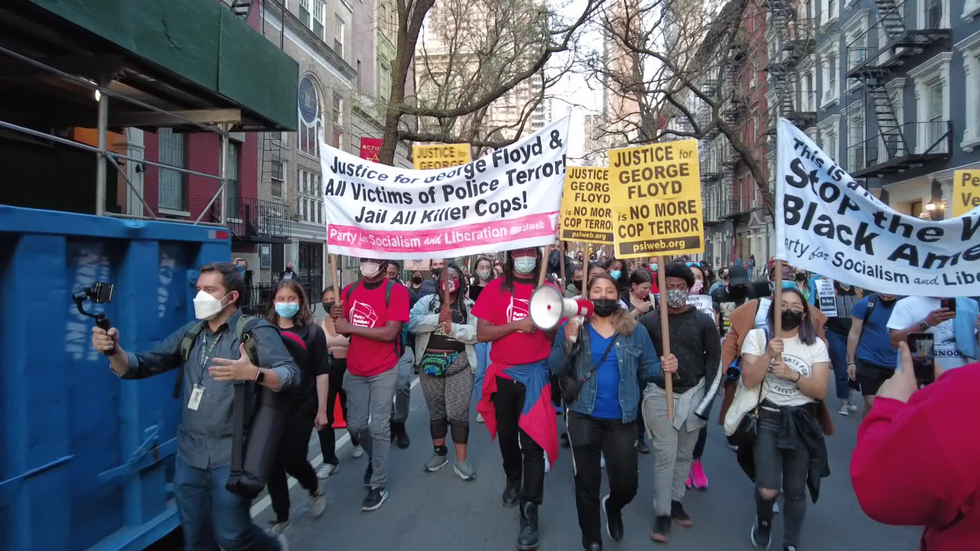 NY: People Rally Through New York City Streets Following Derek Chauvin’s Guilty Verdict 