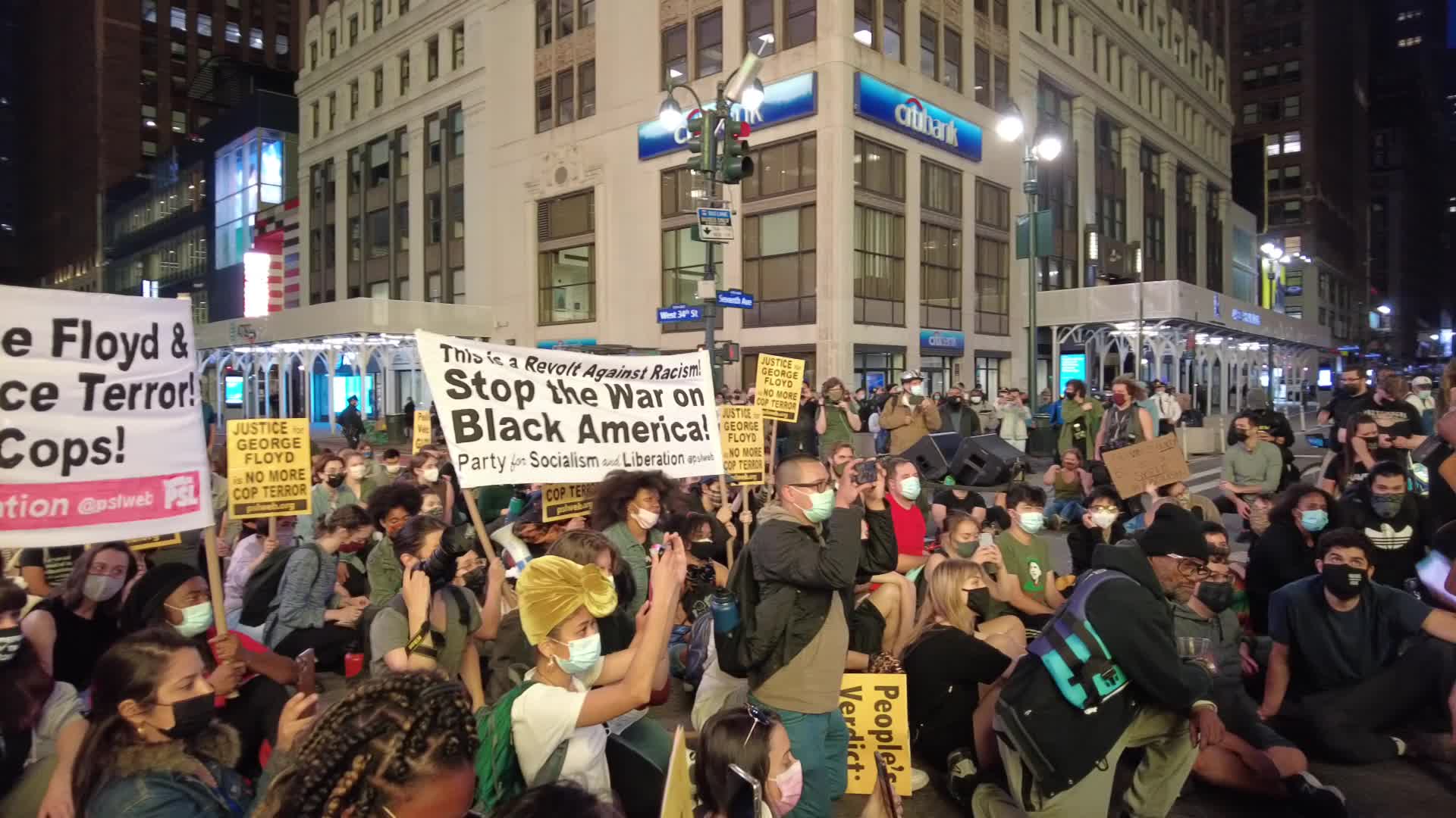 NY: People Rally Through New York City Streets Following Derek Chauvin’s Guilty Verdict 