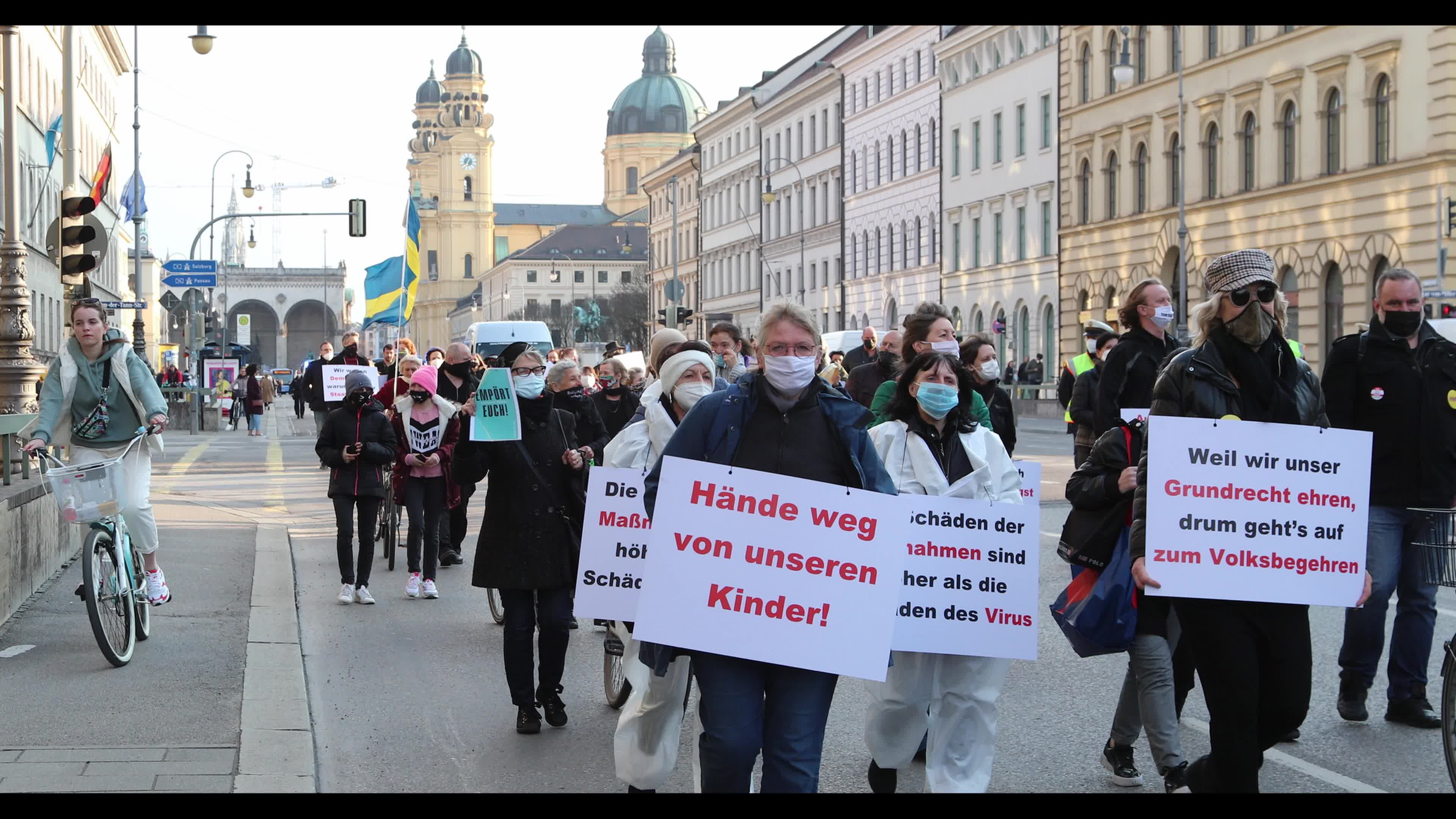Demonstration of the initiative "Querdenken" in Munich