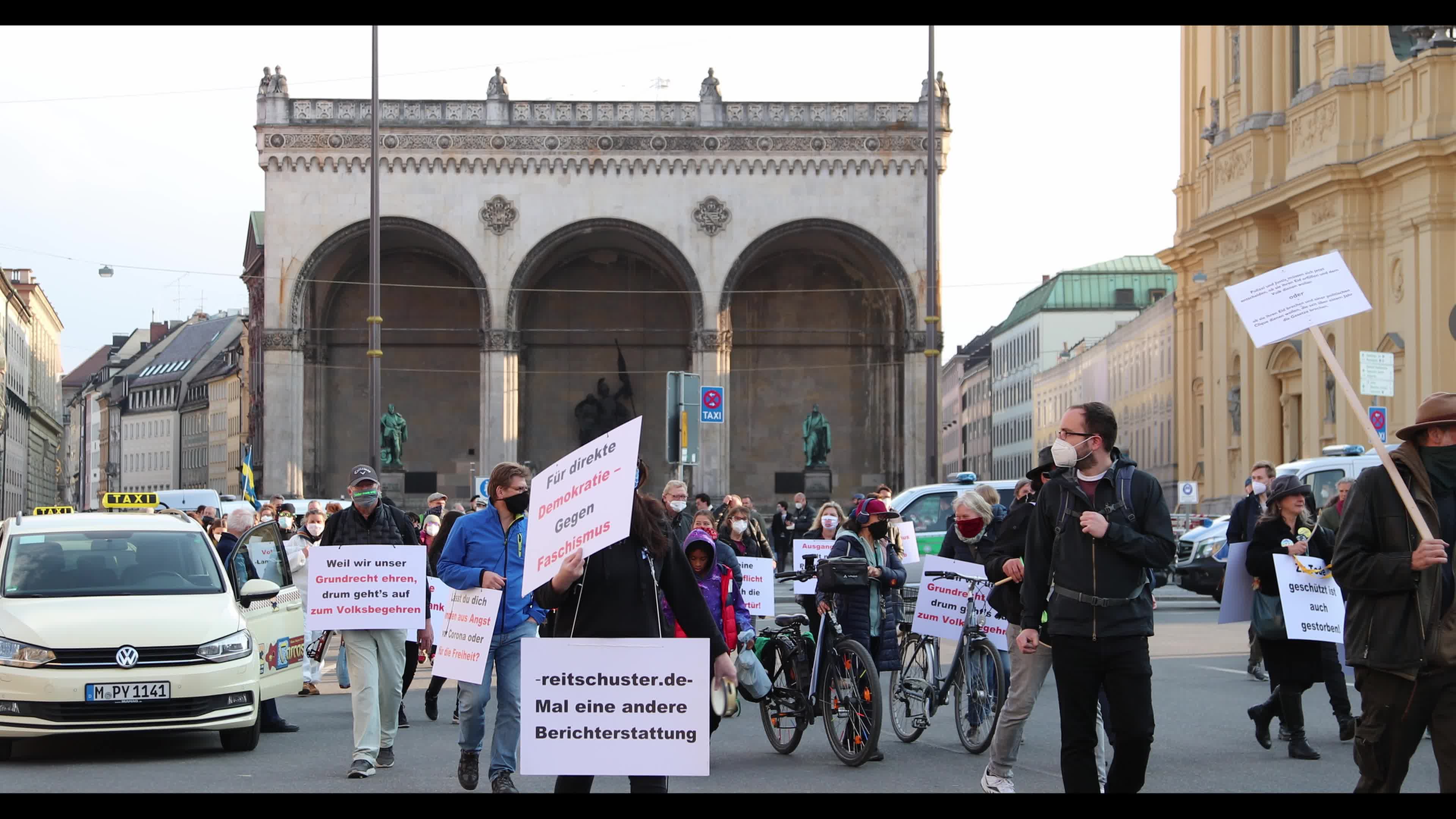 Demonstration of the initiative "Querdenken" in Munich