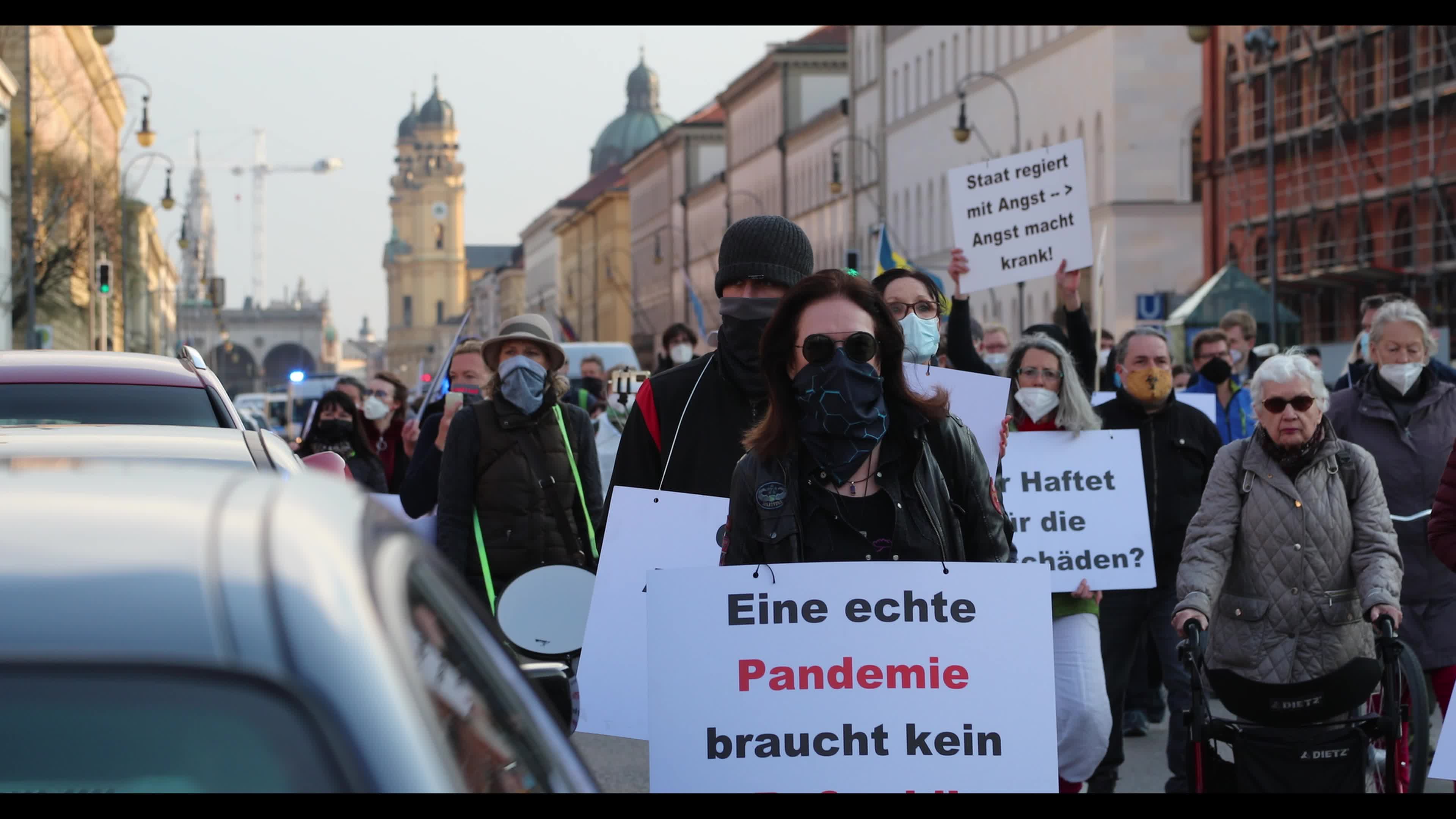 Demonstration of the initiative "Querdenken" in Munich