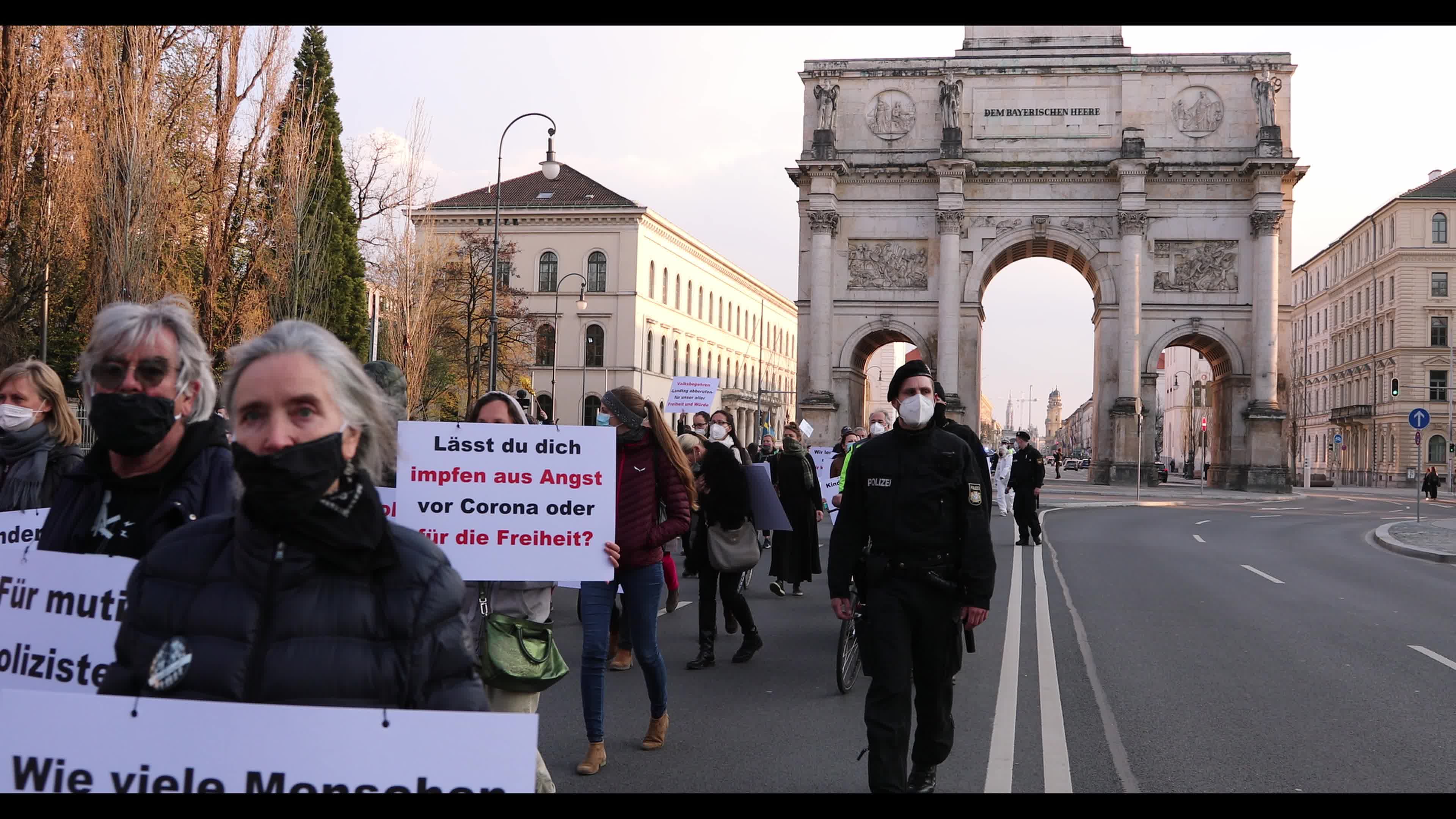 Demonstration of the initiative "Querdenken" in Munich