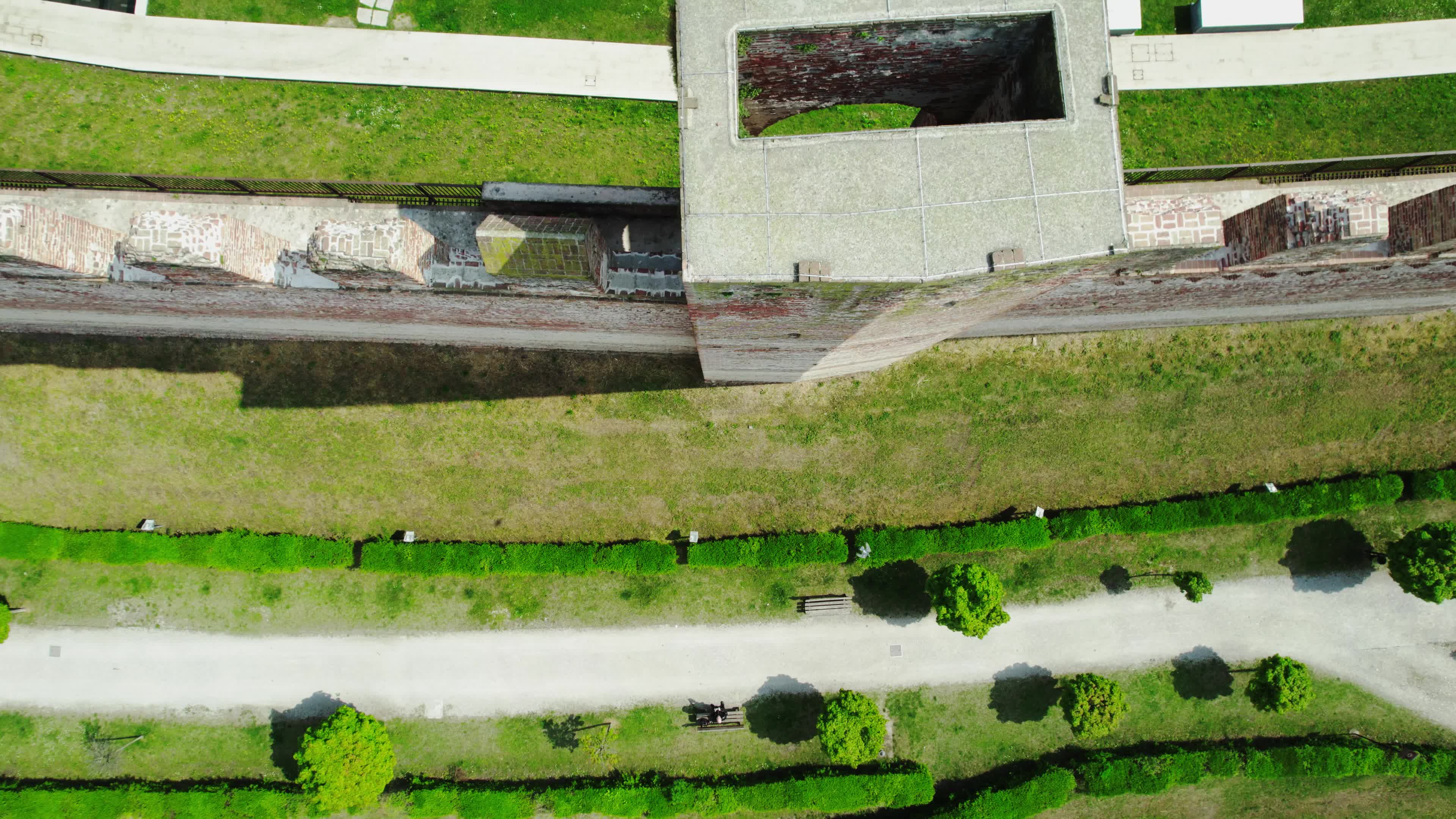 Drone view of the medieval walled city Cittadella