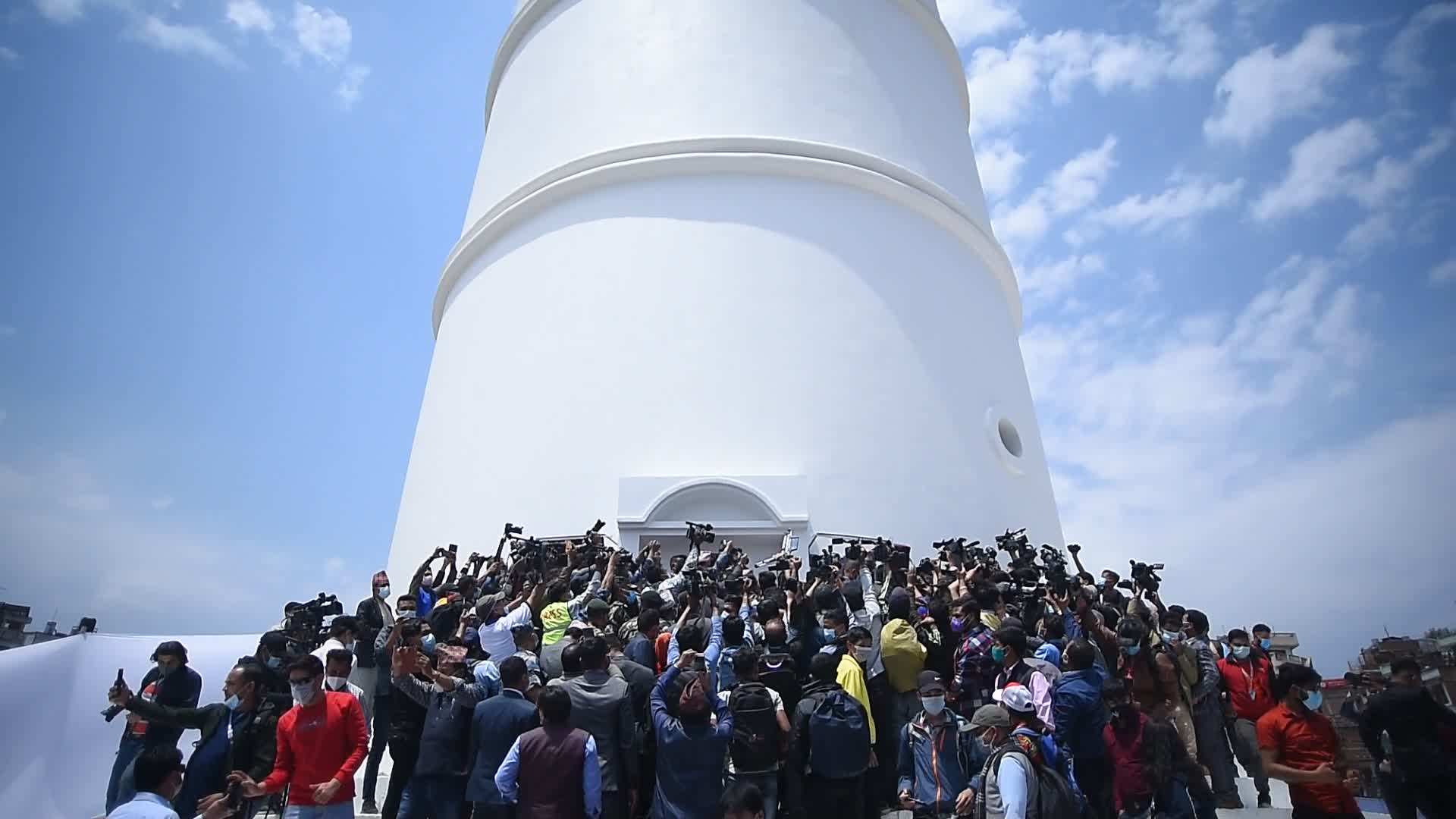 Prime Minister KP Sharma Oli inaugurates historical Dharahara