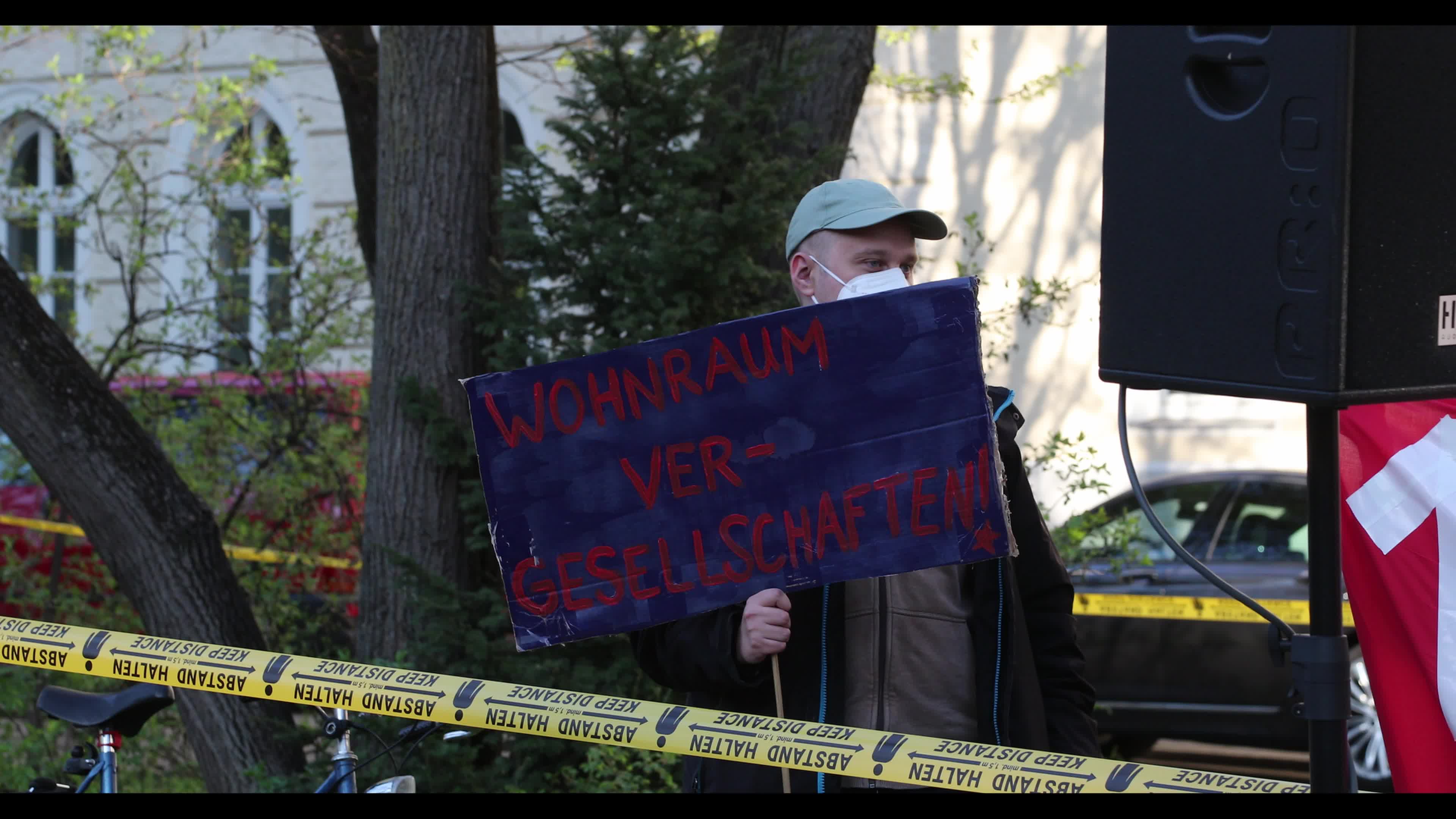 Protest for a stop of the rent increase in Munich