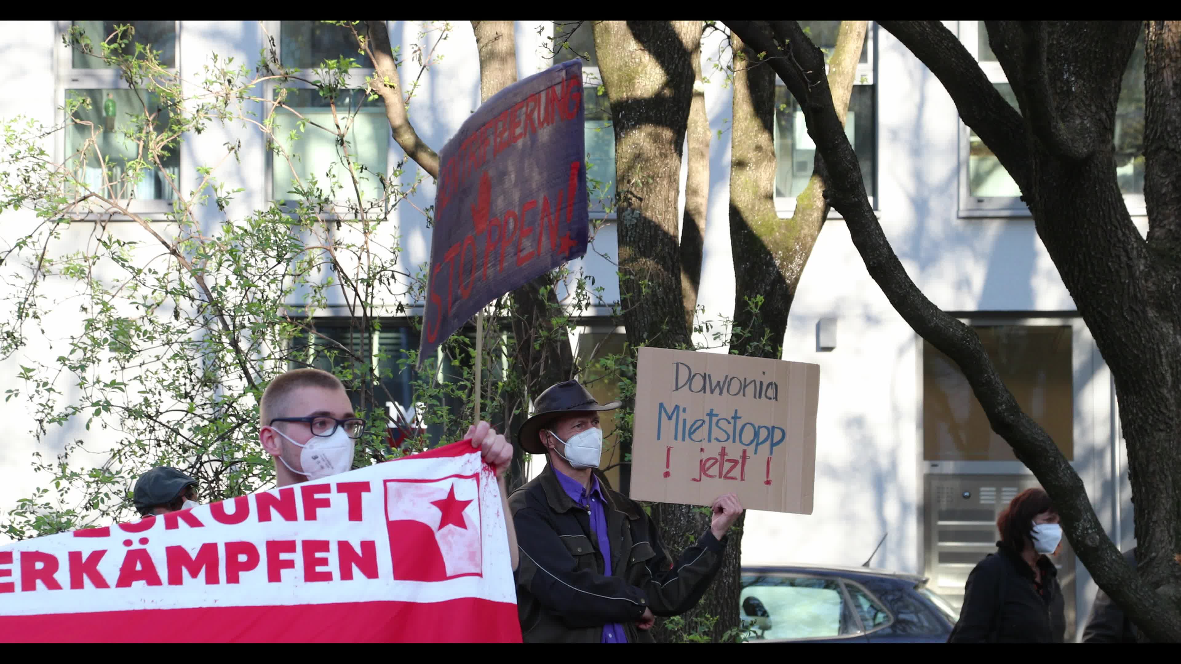 Protest for a stop of the rent increase in Munich