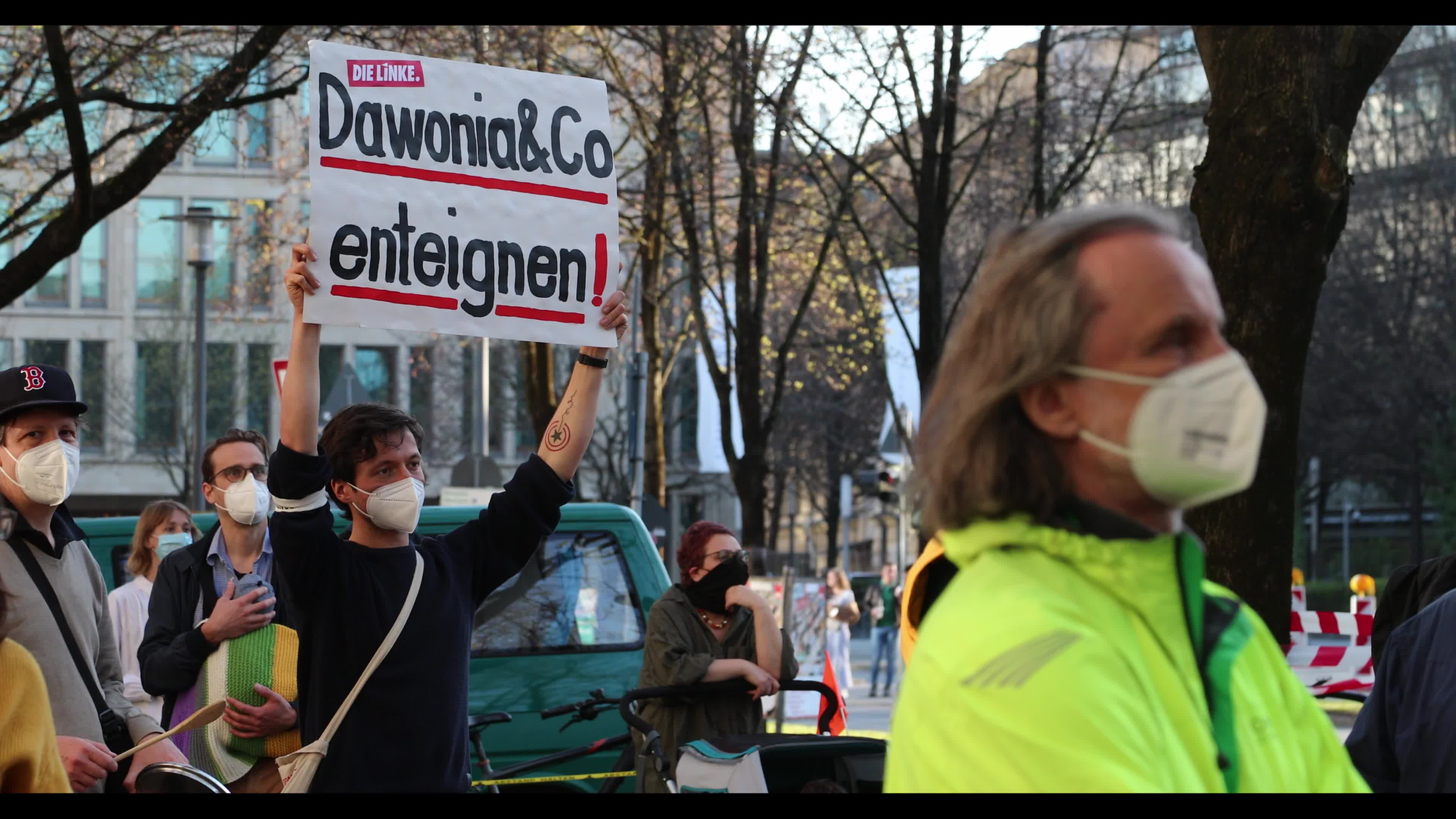 Protest for a stop of the rent increase in Munich