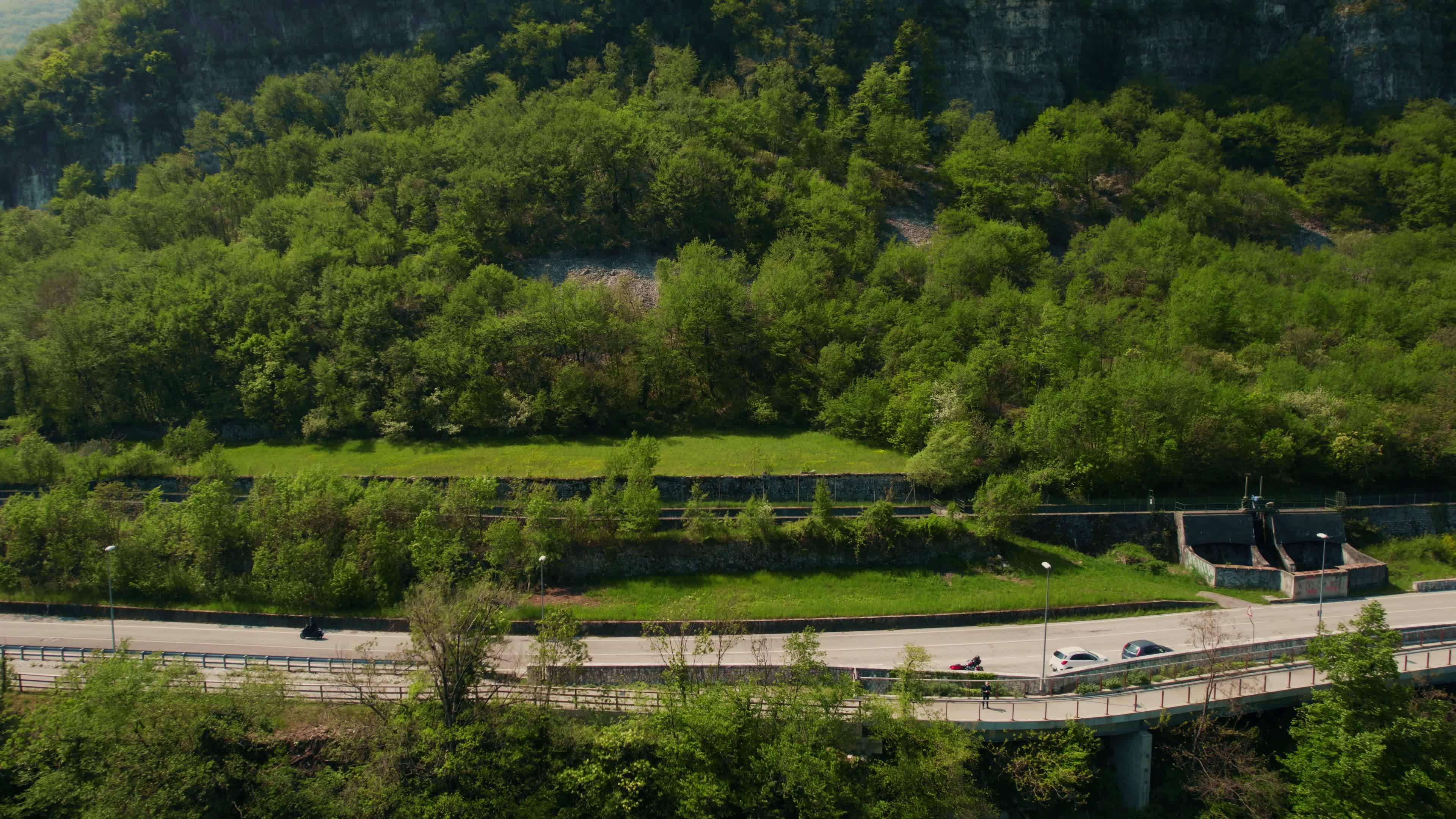 Aerial view of Brenta River