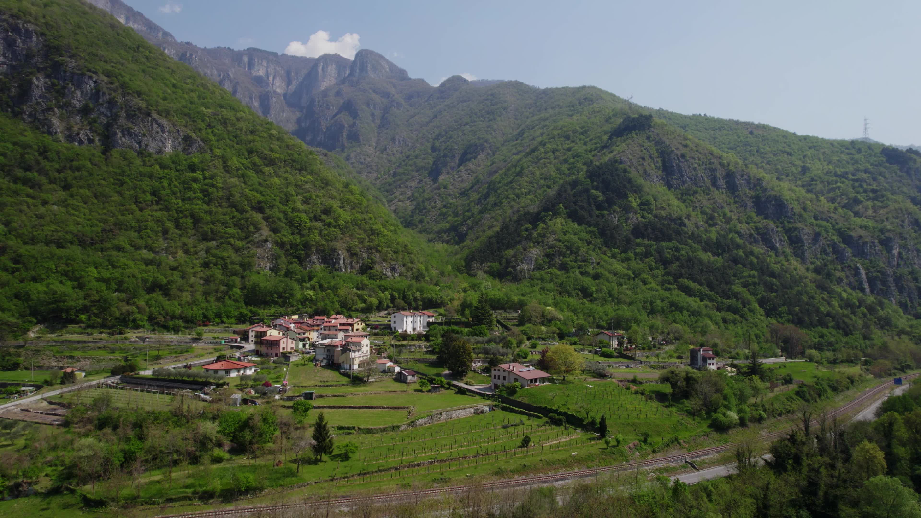 Aerial view of Brenta River