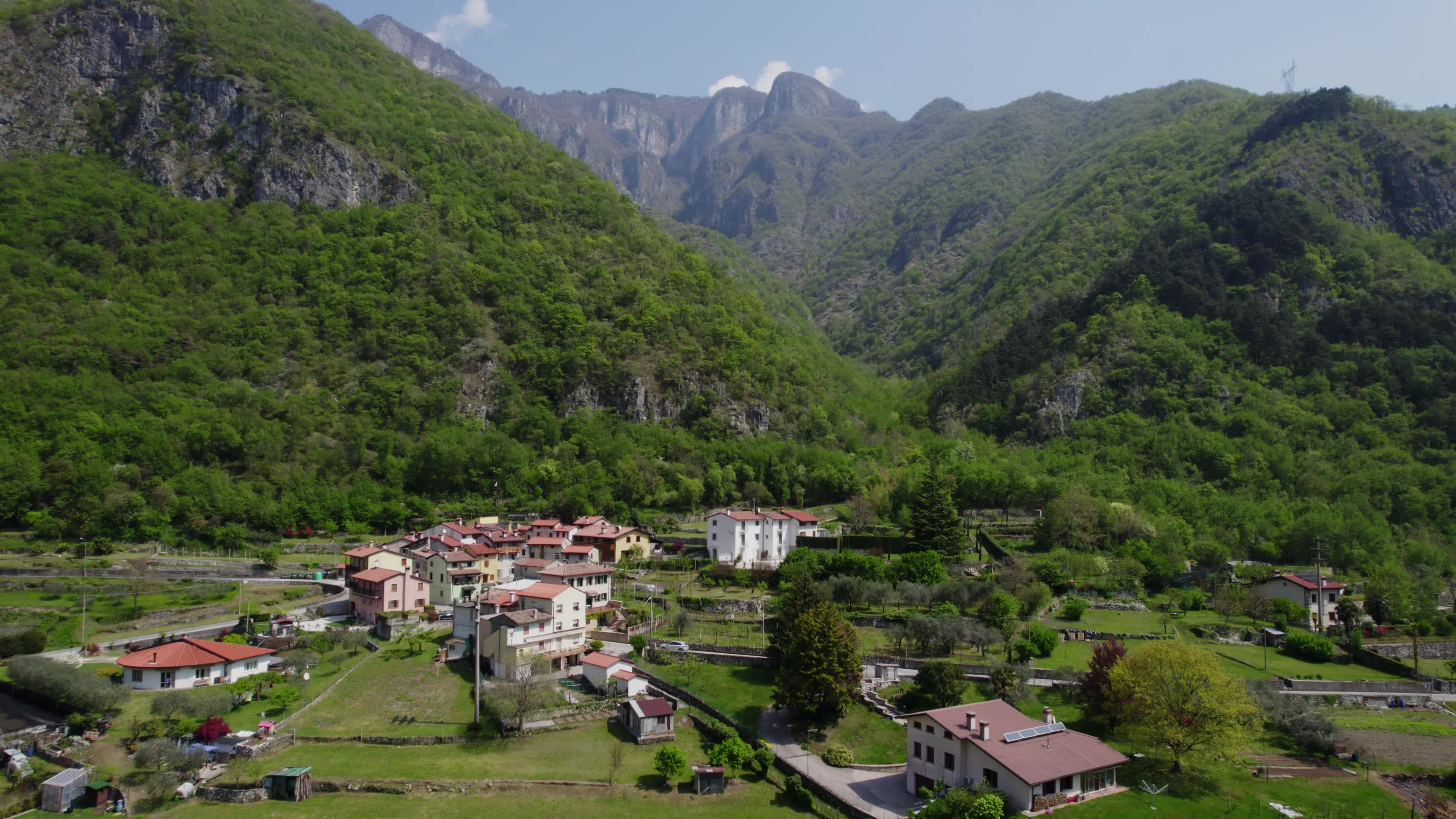 Aerial view of Brenta River