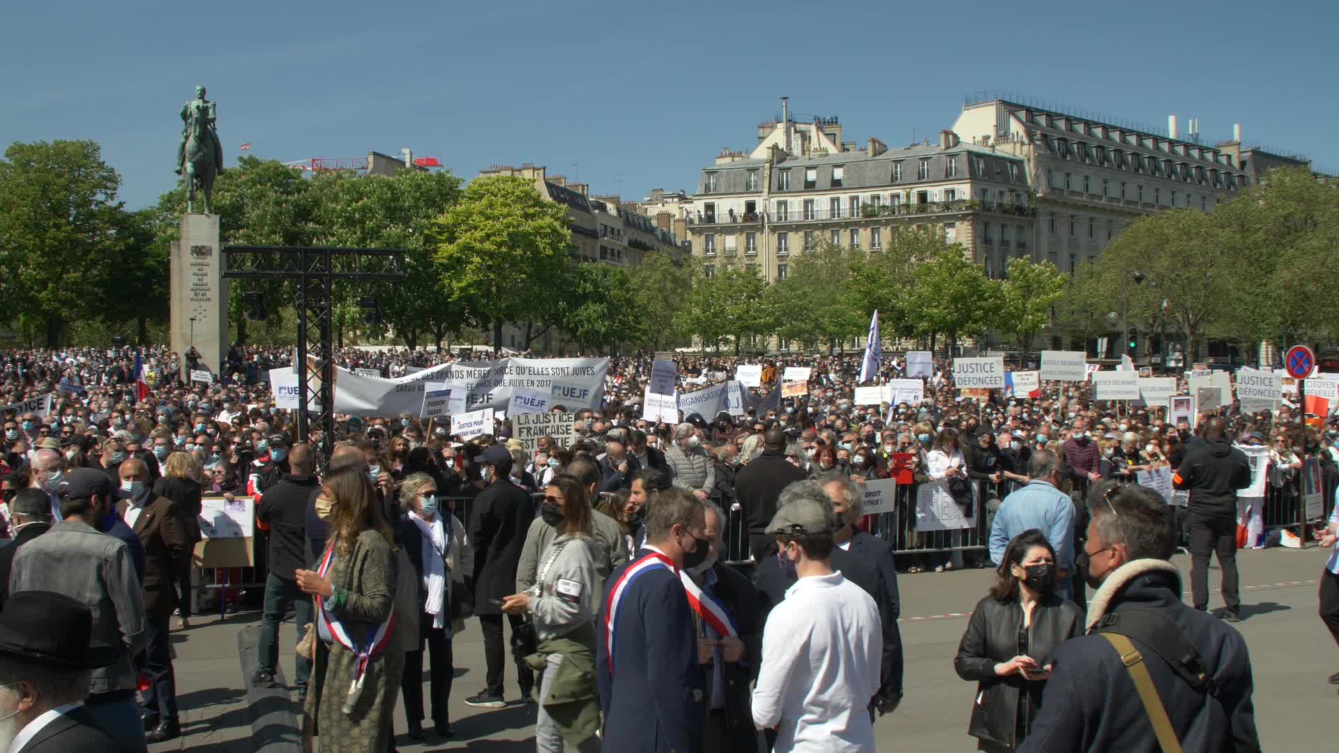 Justice for Sarah Halimi Rally in Paris