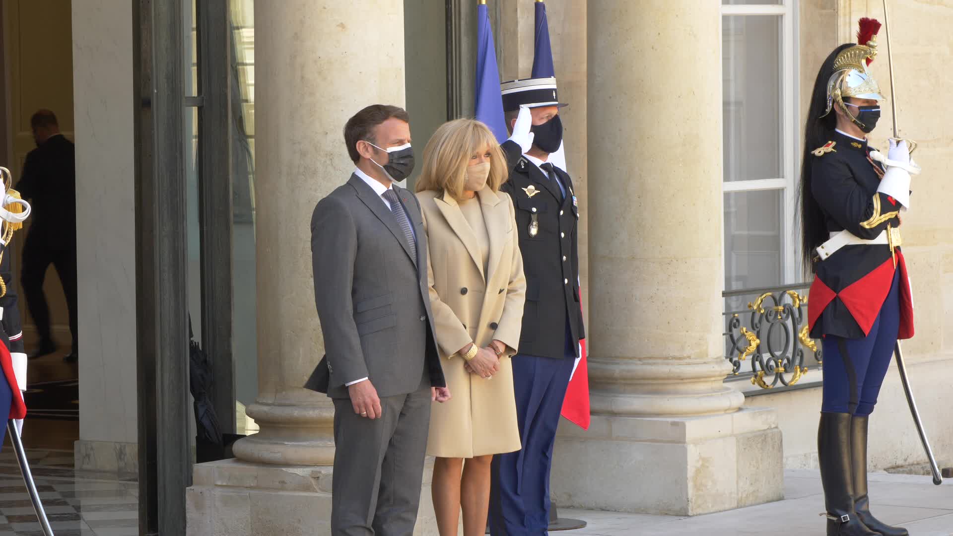 French President Macron Welcomes German Counterpart President Frank-Walter Steinmeier