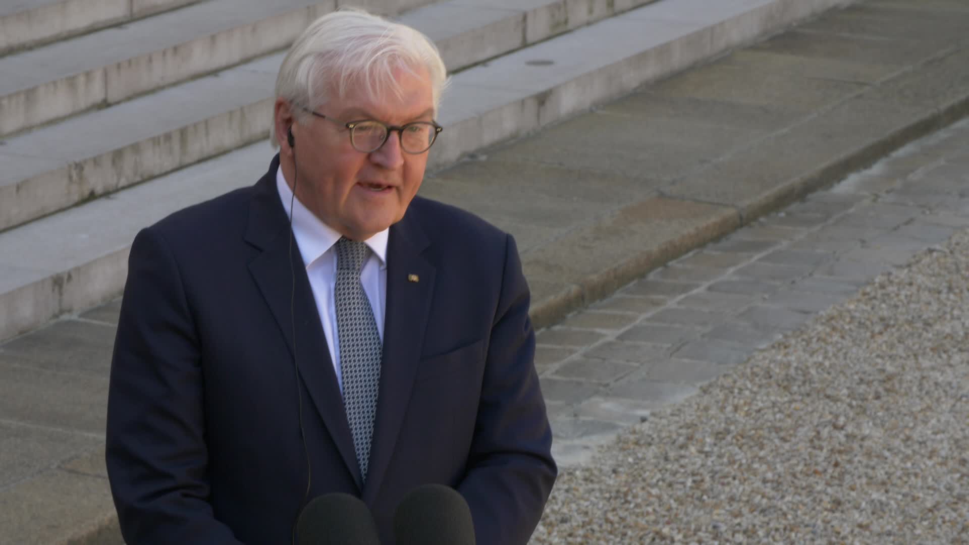 French President Macron Welcomes German Counterpart President Frank-Walter Steinmeier