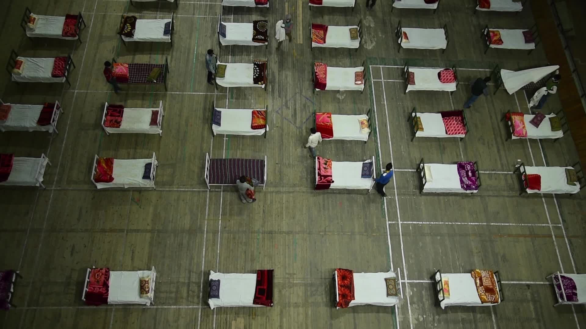 Indoor sports stadium turned COVID-19 centre in Kashmir