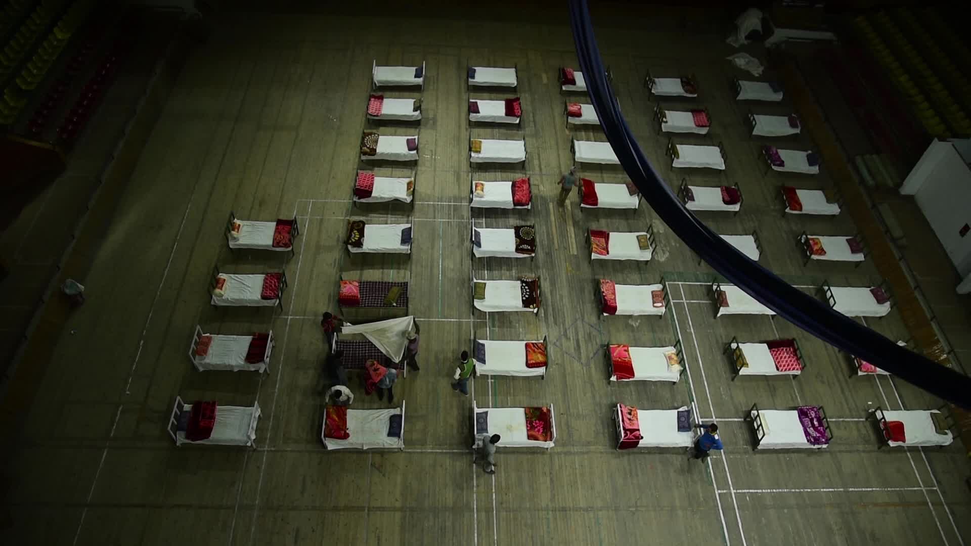 Indoor sports stadium turned COVID-19 centre in Kashmir