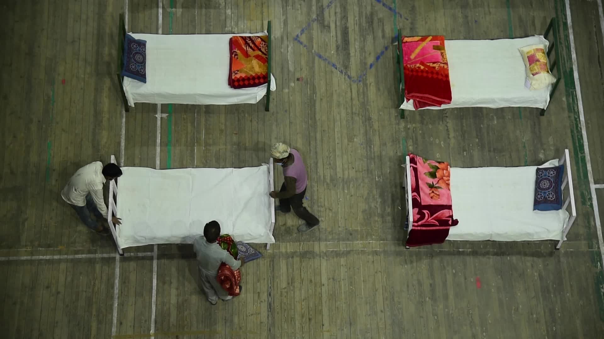 Indoor sports stadium turned COVID-19 centre in Kashmir