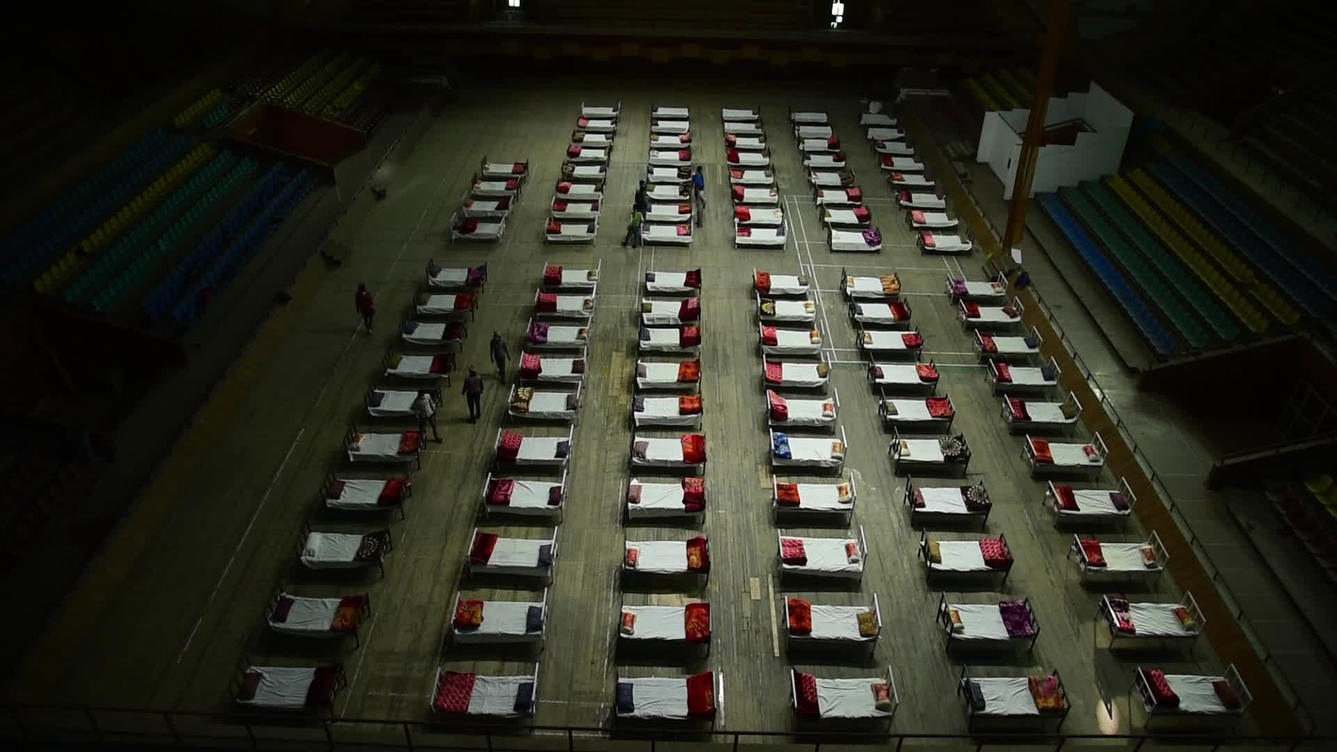 Indoor sports stadium turned COVID-19 centre in Kashmir