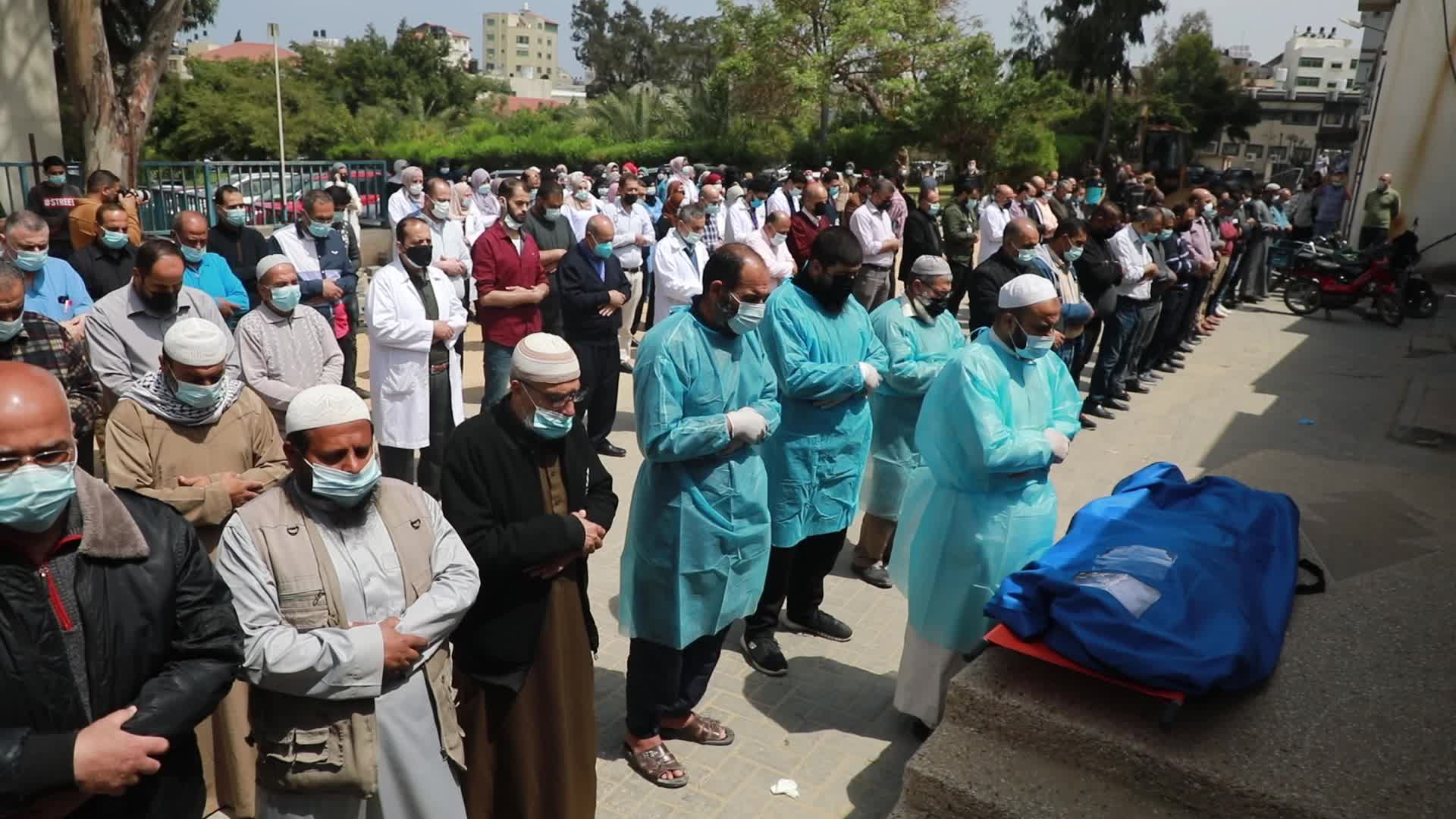 Funeral of Covid-19 death in Palestine