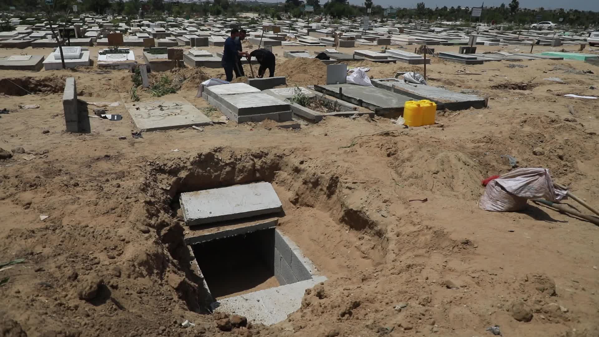 Funeral of Covid-19 death in Palestine