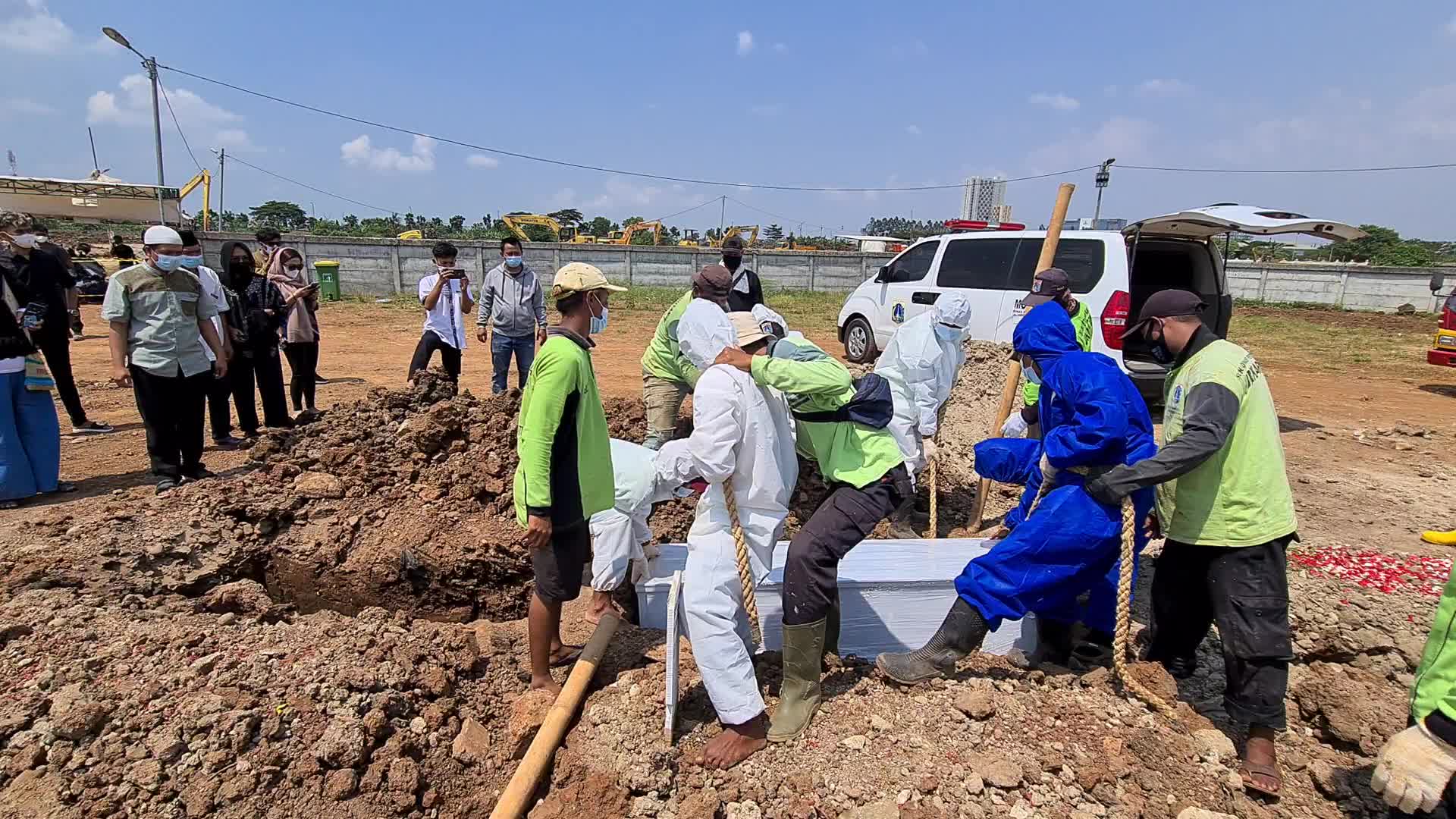 Burial of Covid-19 Victim in indonesia