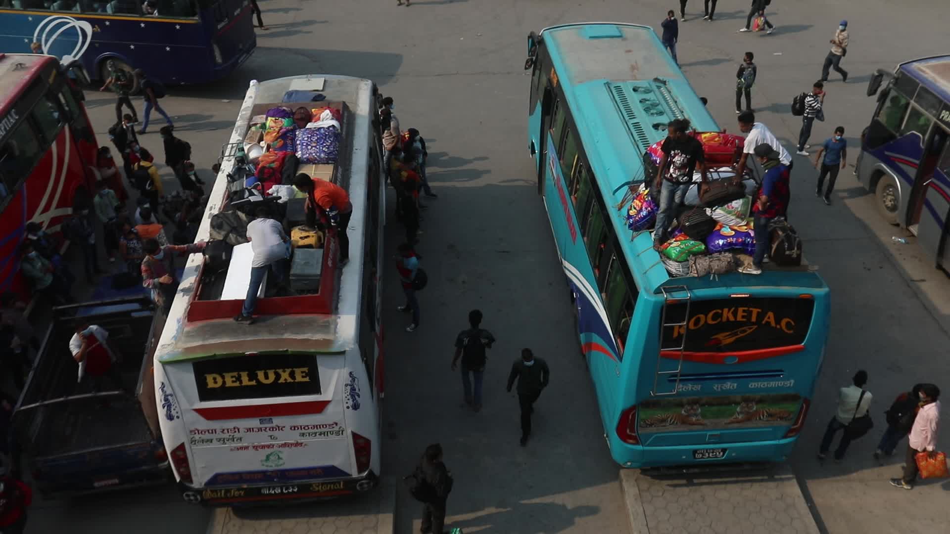 People Leaves Kathmandu Concerns About The Spread Of COVID-19