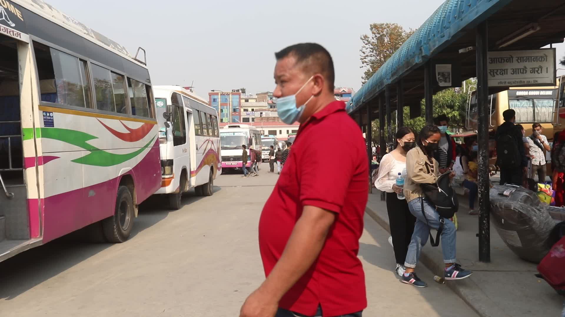 People Leaves Kathmandu Concerns About The Spread Of COVID-19