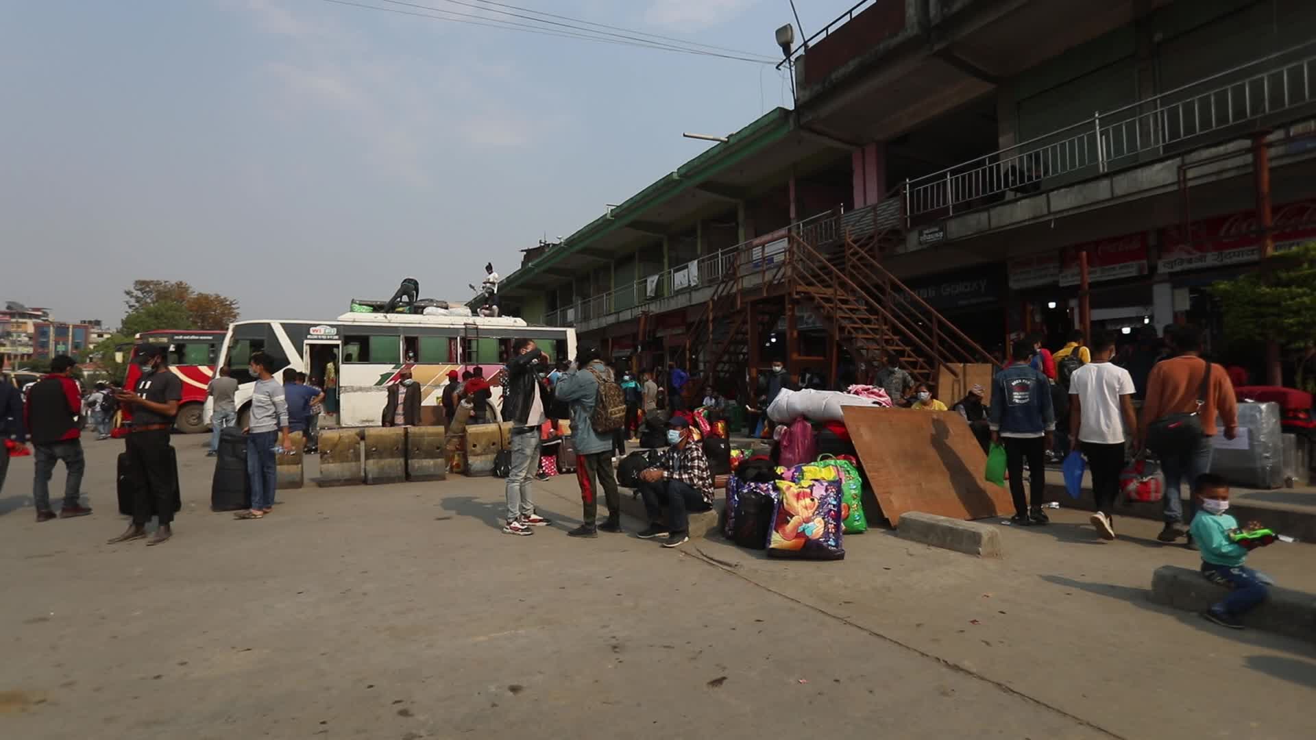 People Leaves Kathmandu Concerns About The Spread Of COVID-19