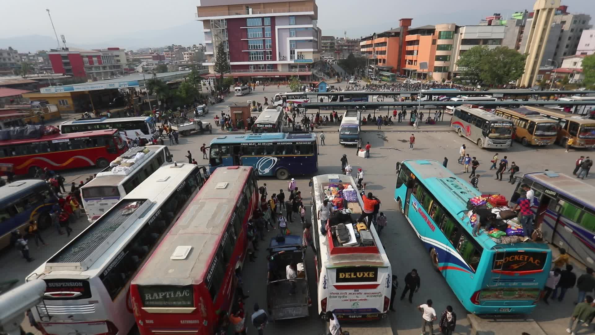 People Leaves Kathmandu Concerns About The Spread Of COVID-19
