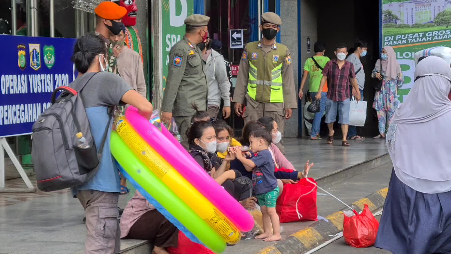 Garment market in Indonesia