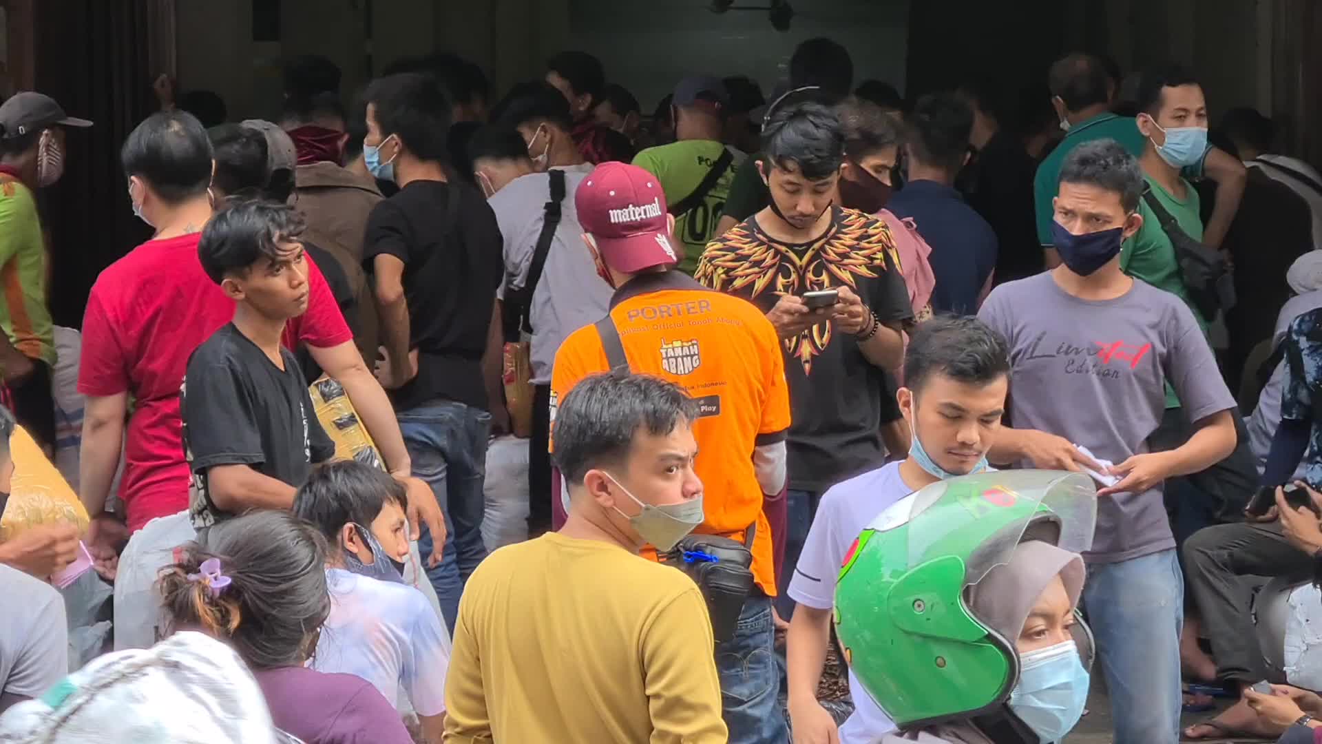 Garment market in Indonesia