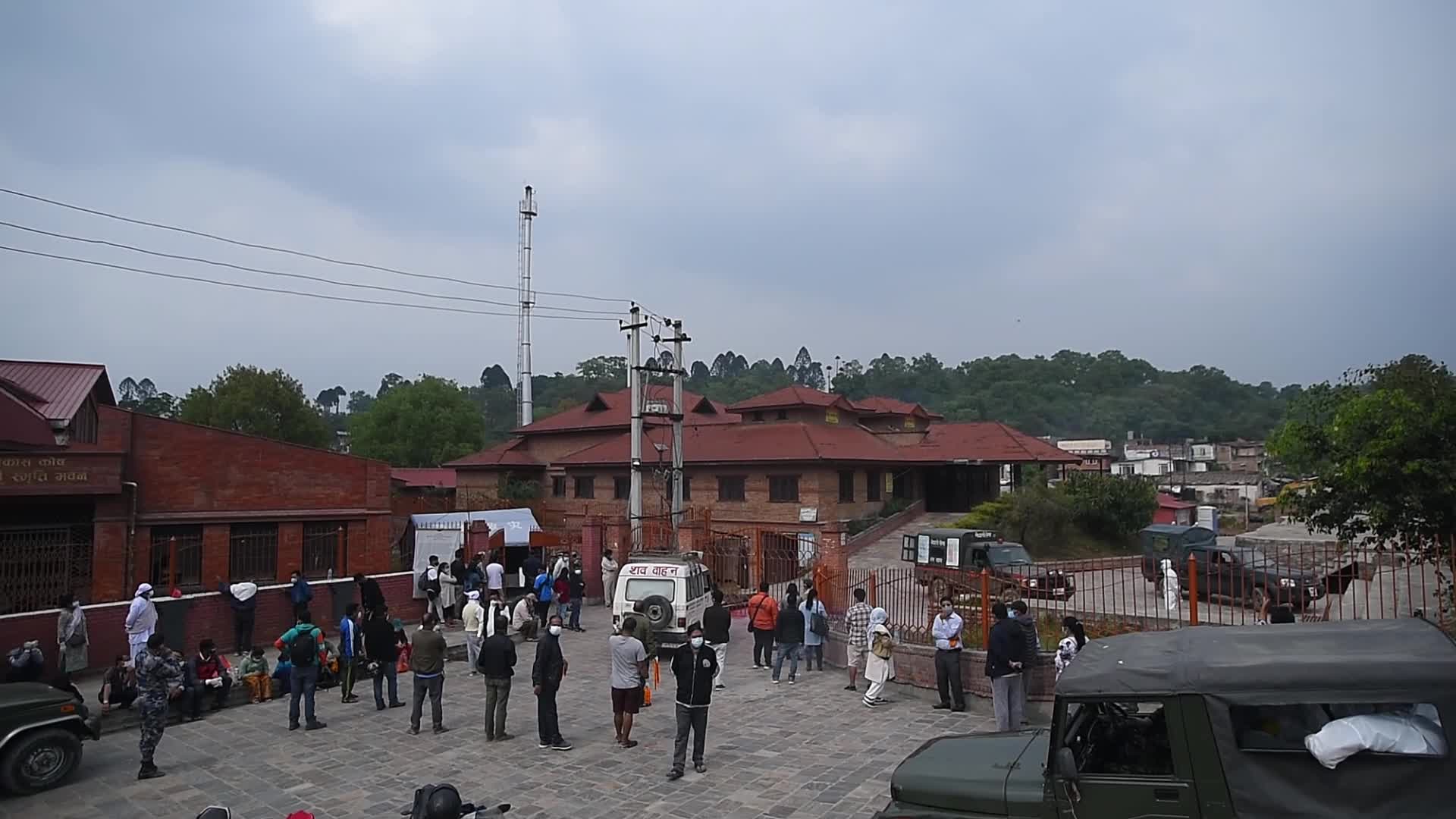 Coronavirus cremation in Nepal