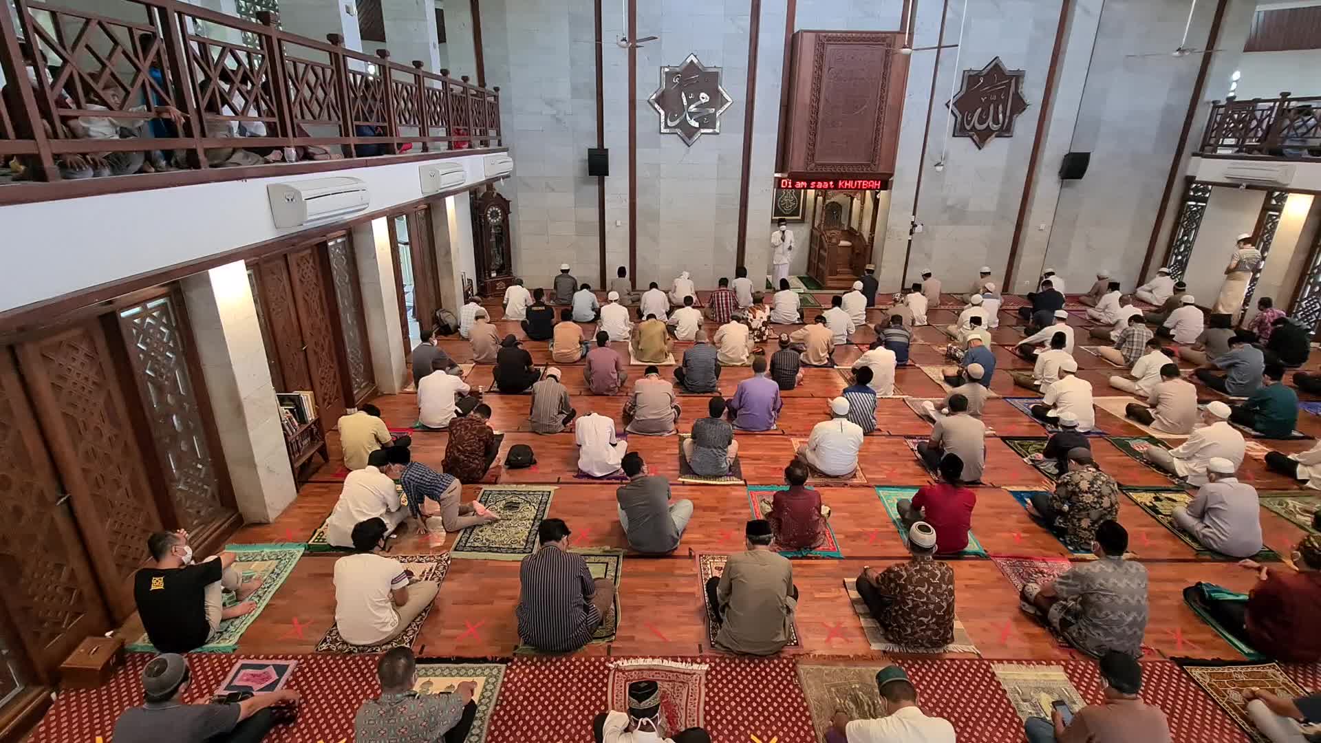 Last Friday Prayer of Ramadan in Indonesia amid the Covid-19 pandemic