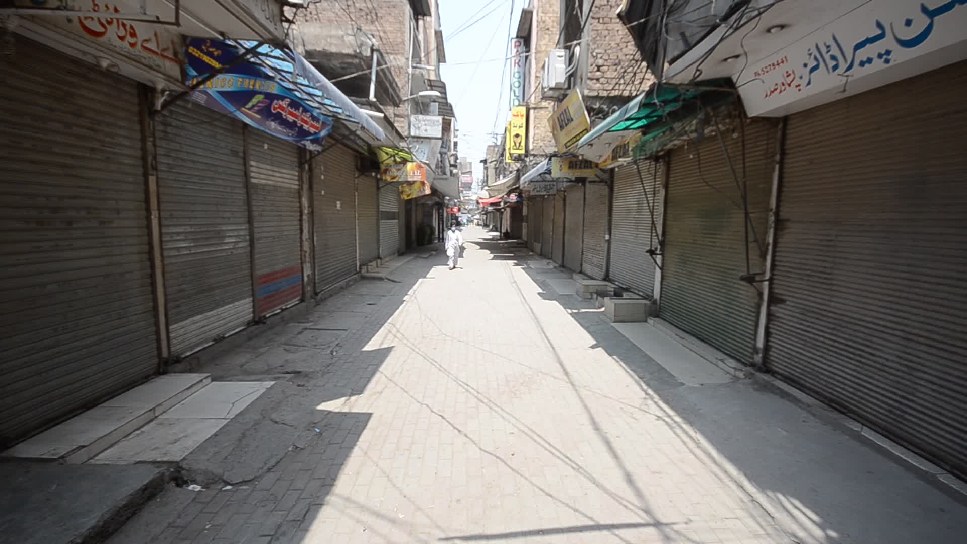 Coronavirus lockdown in Peshawar